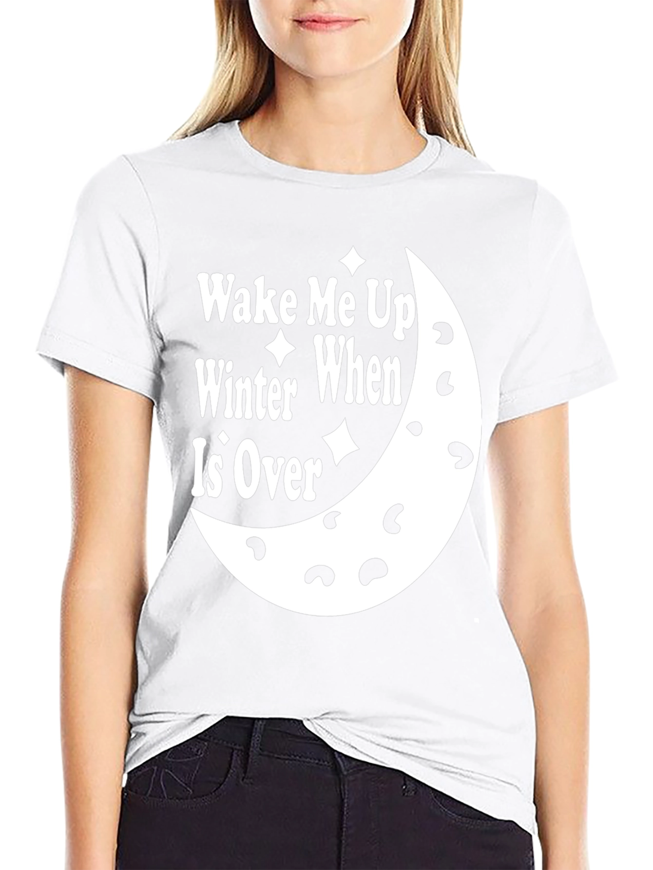 Wake Me Up When Winter Is Over Black T-Shirt