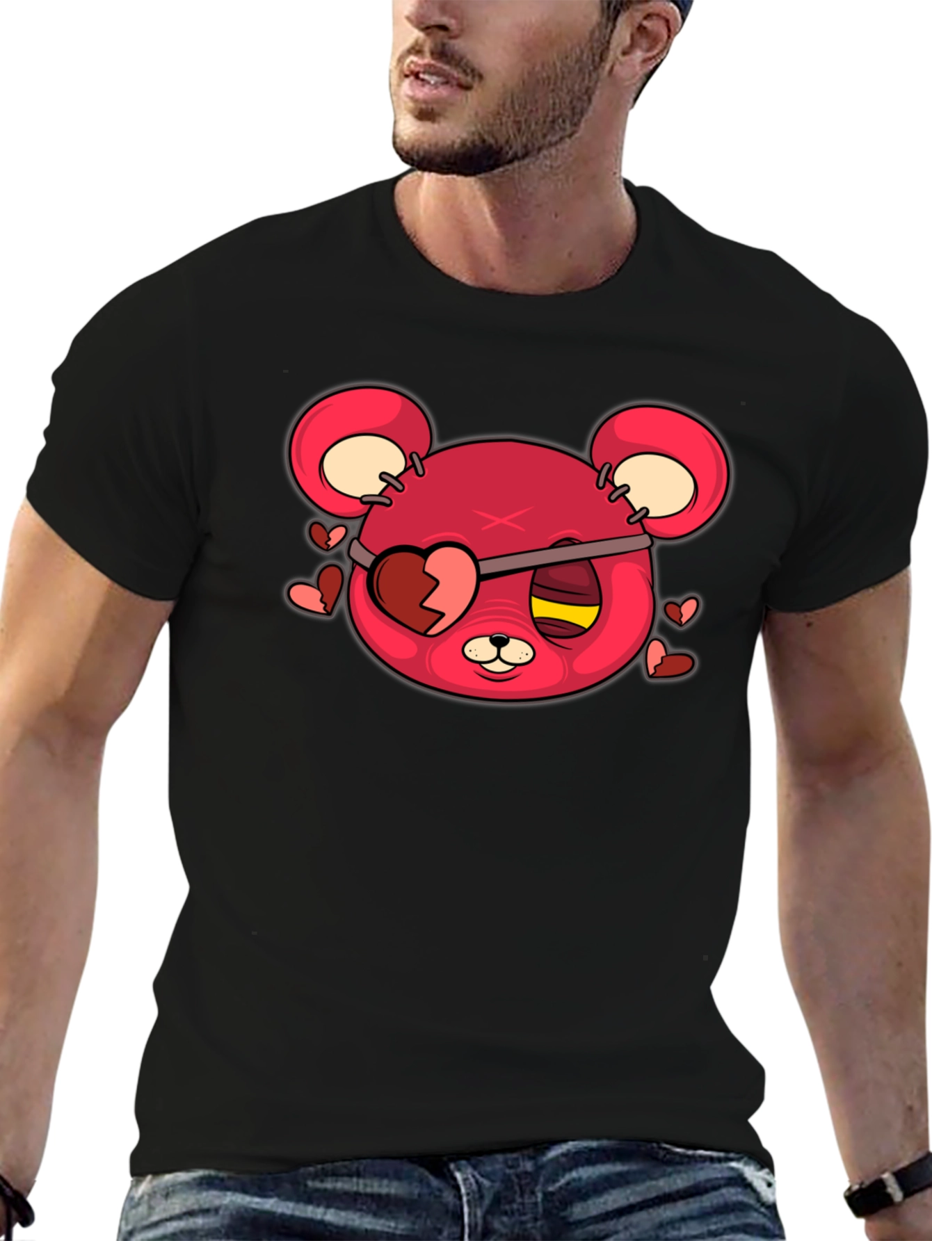 Broken Heart Teddy Bear Graphic Tee