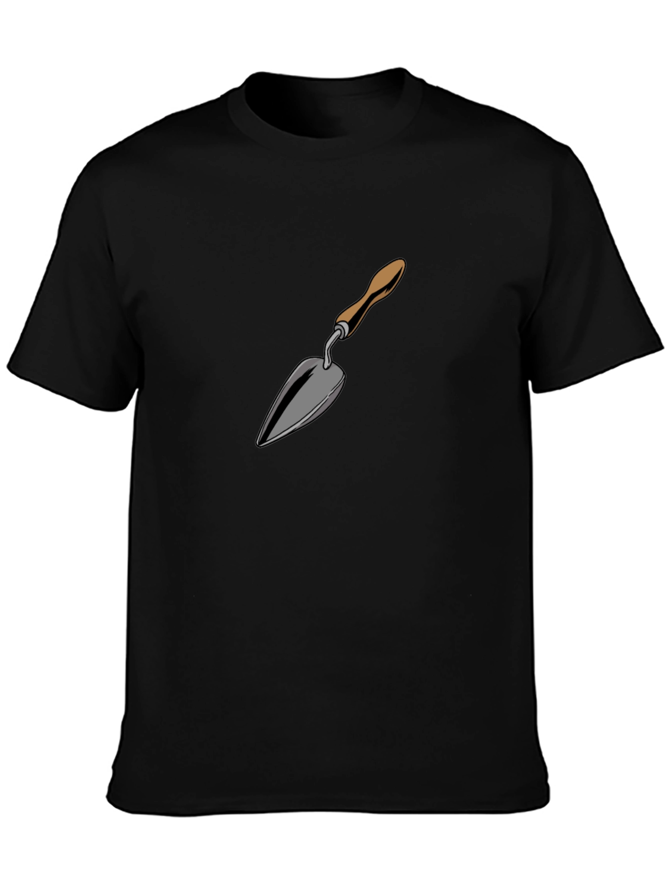 Gardening Trowel Graphic Tee - Black Cotton Blend