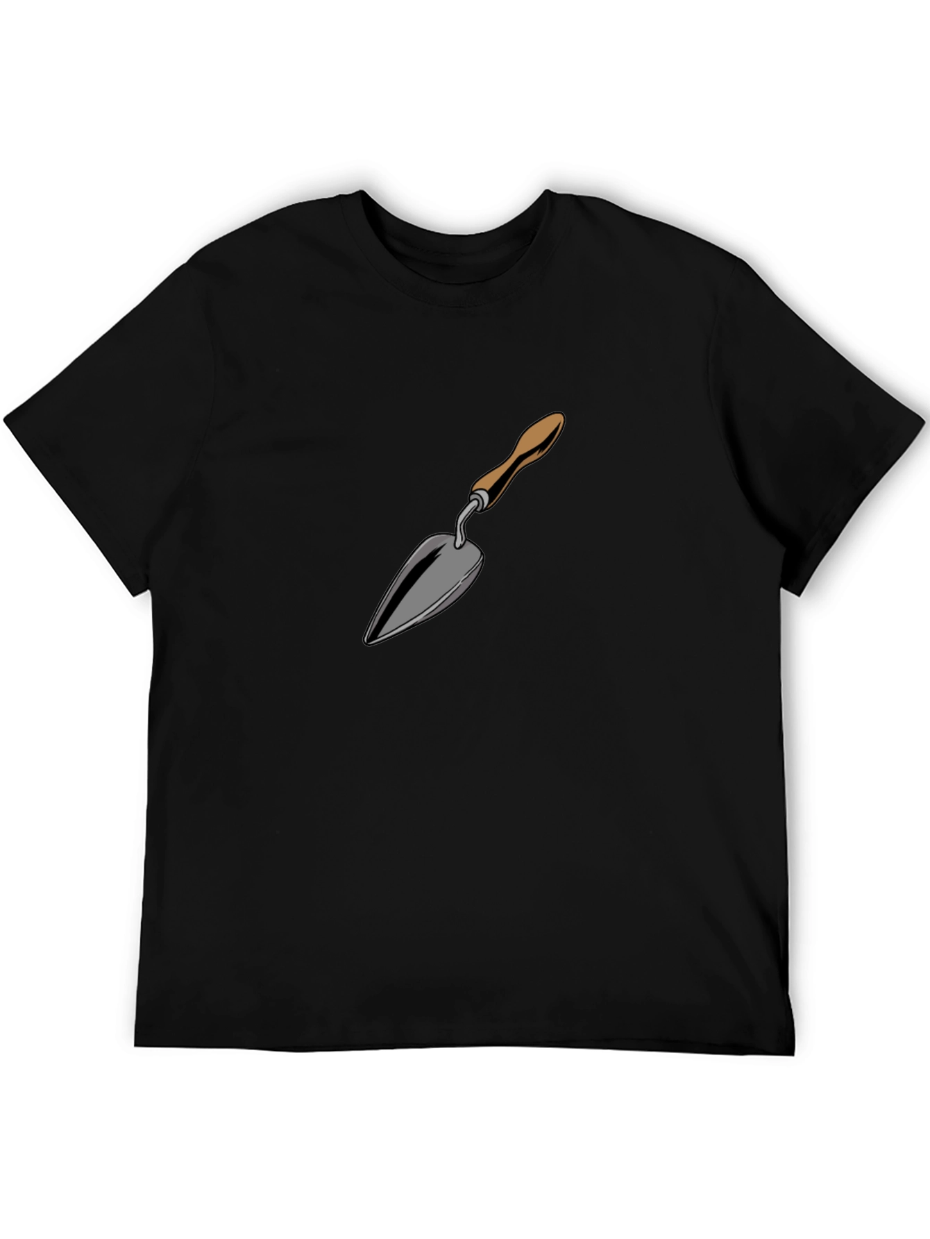 Gardening Trowel Graphic Tee - Black Cotton Blend