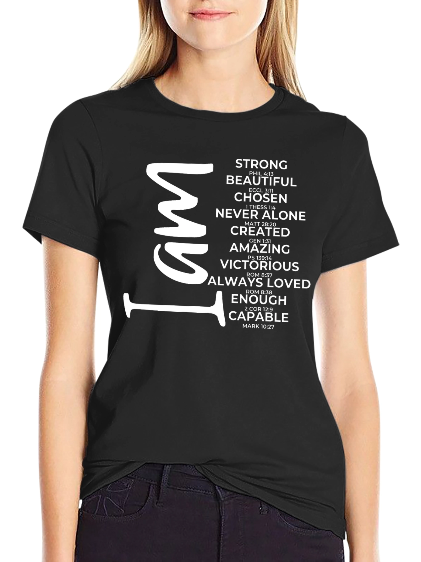 I Am Strong Christian Graphic T-Shirt