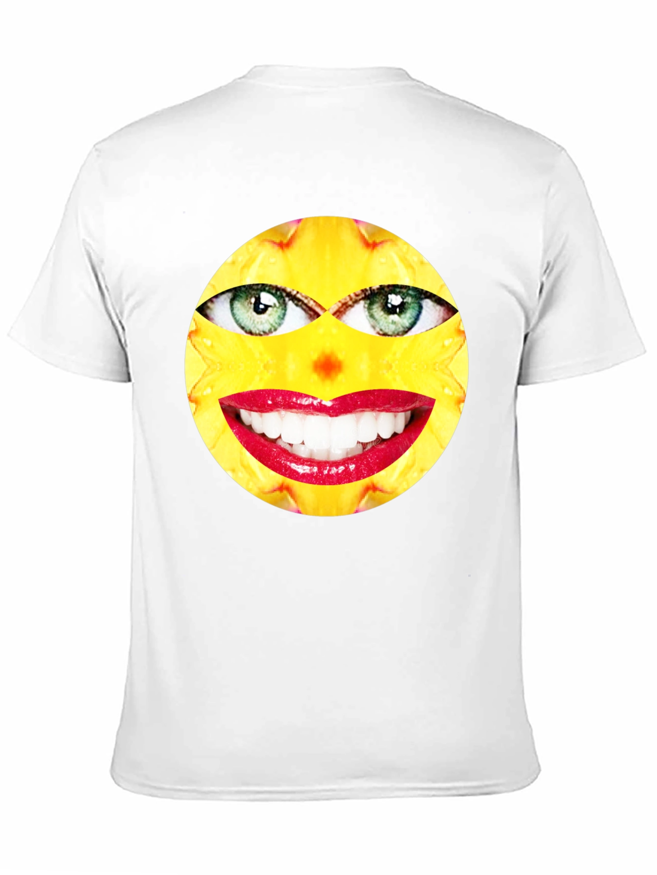 Funny Face Graphic Print Black T-Shirt