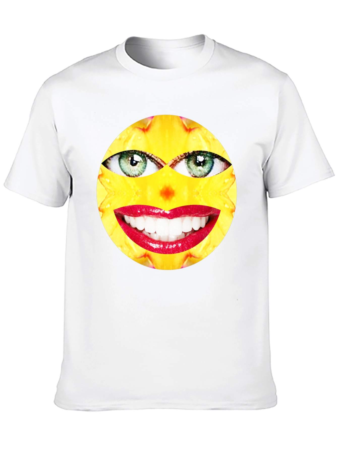 Funny Face Graphic Print Black T-Shirt