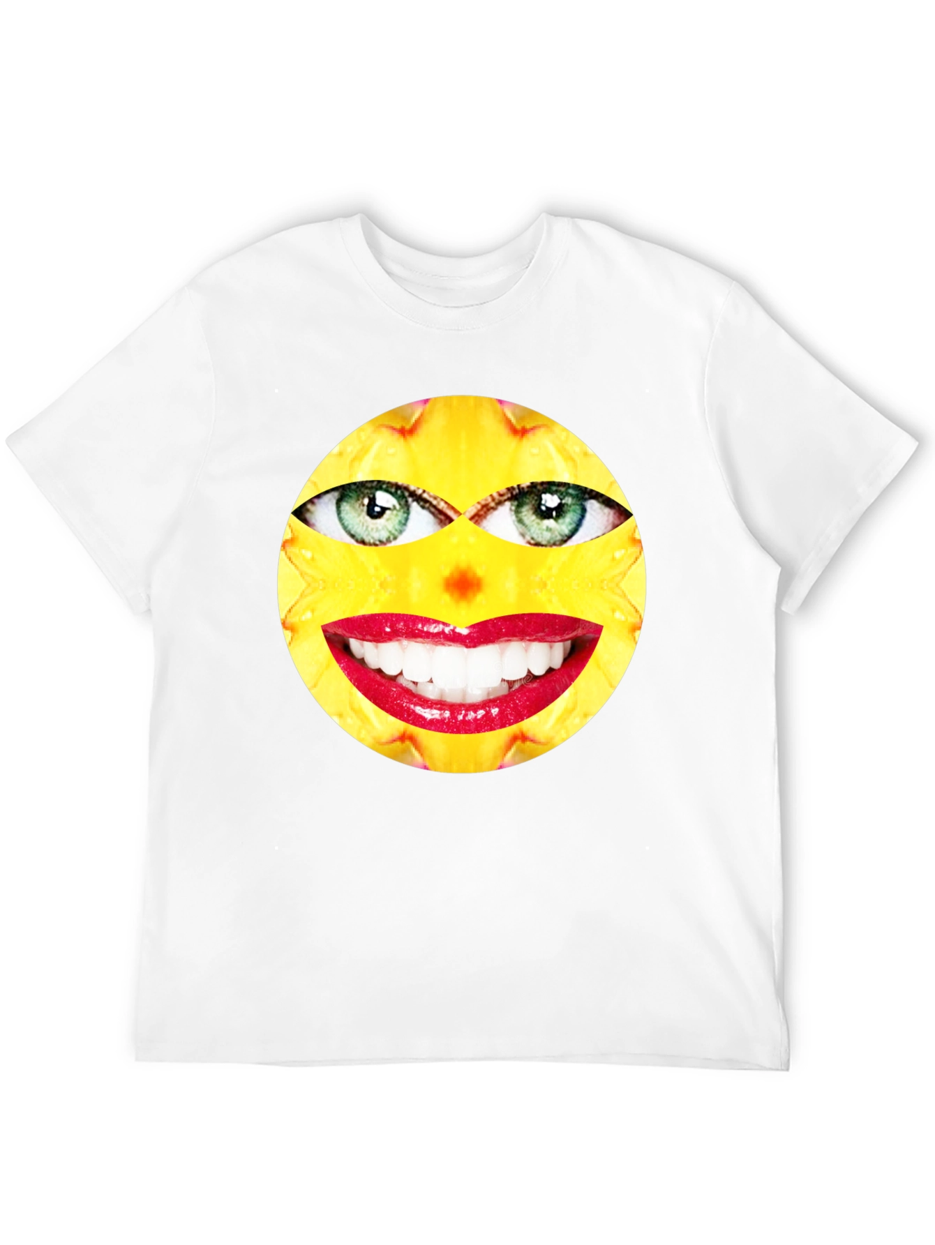 Funny Face Graphic Print Black T-Shirt