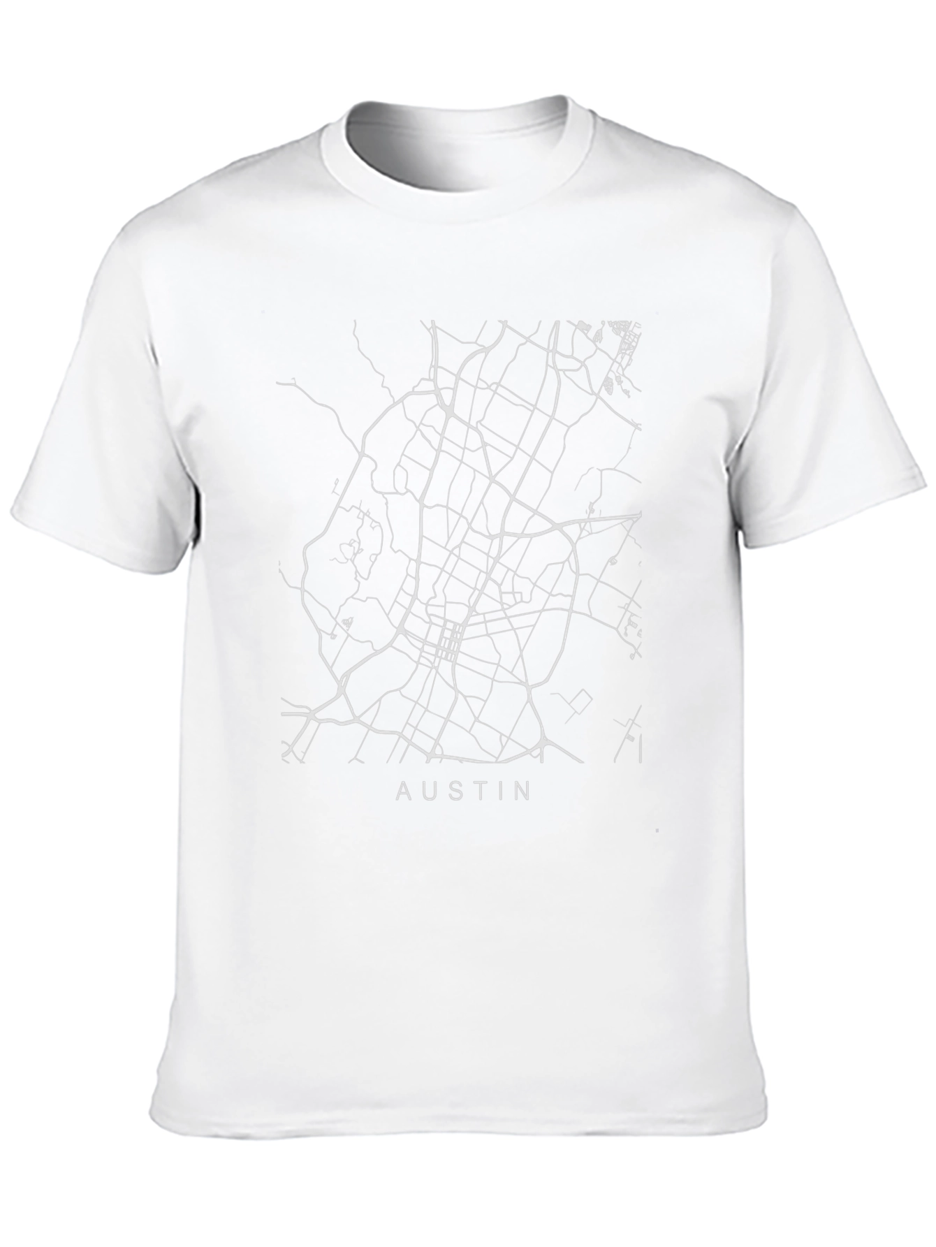 Austin Map T-Shirt - Graphic City Tee