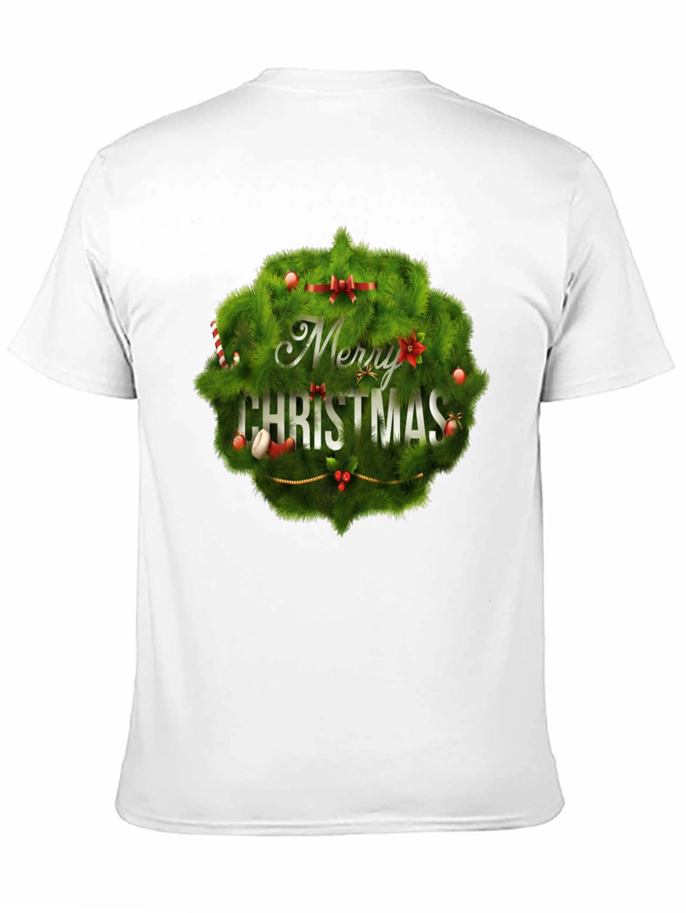 Merry Christmas Wreath T-Shirt