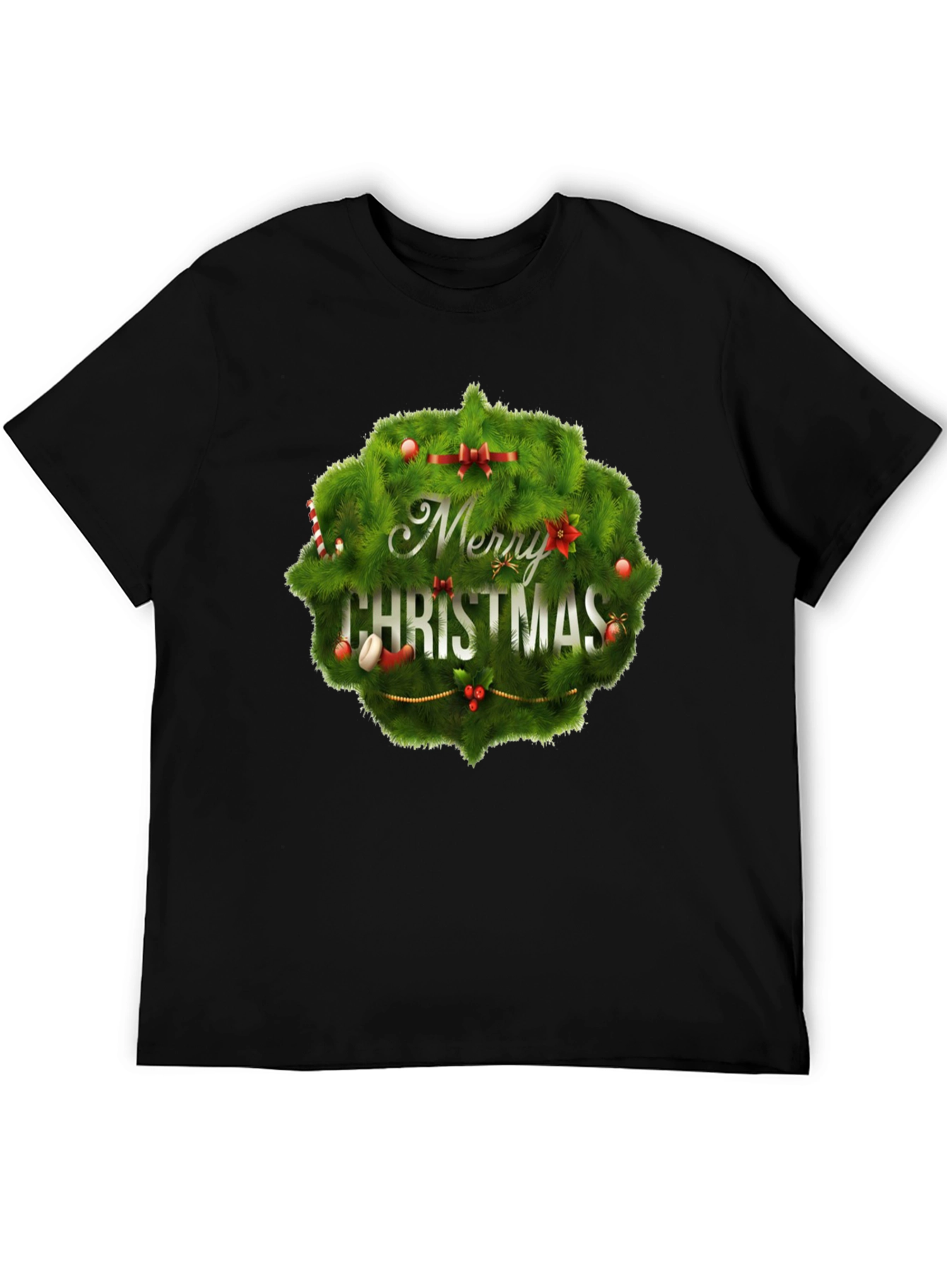 Merry Christmas Wreath T-Shirt