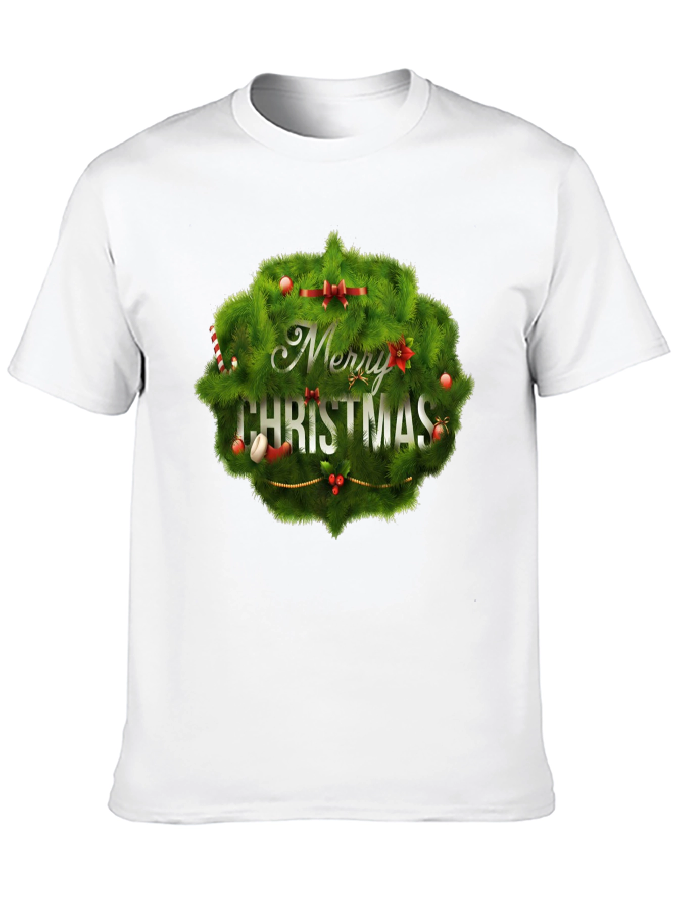 Merry Christmas Wreath T-Shirt
