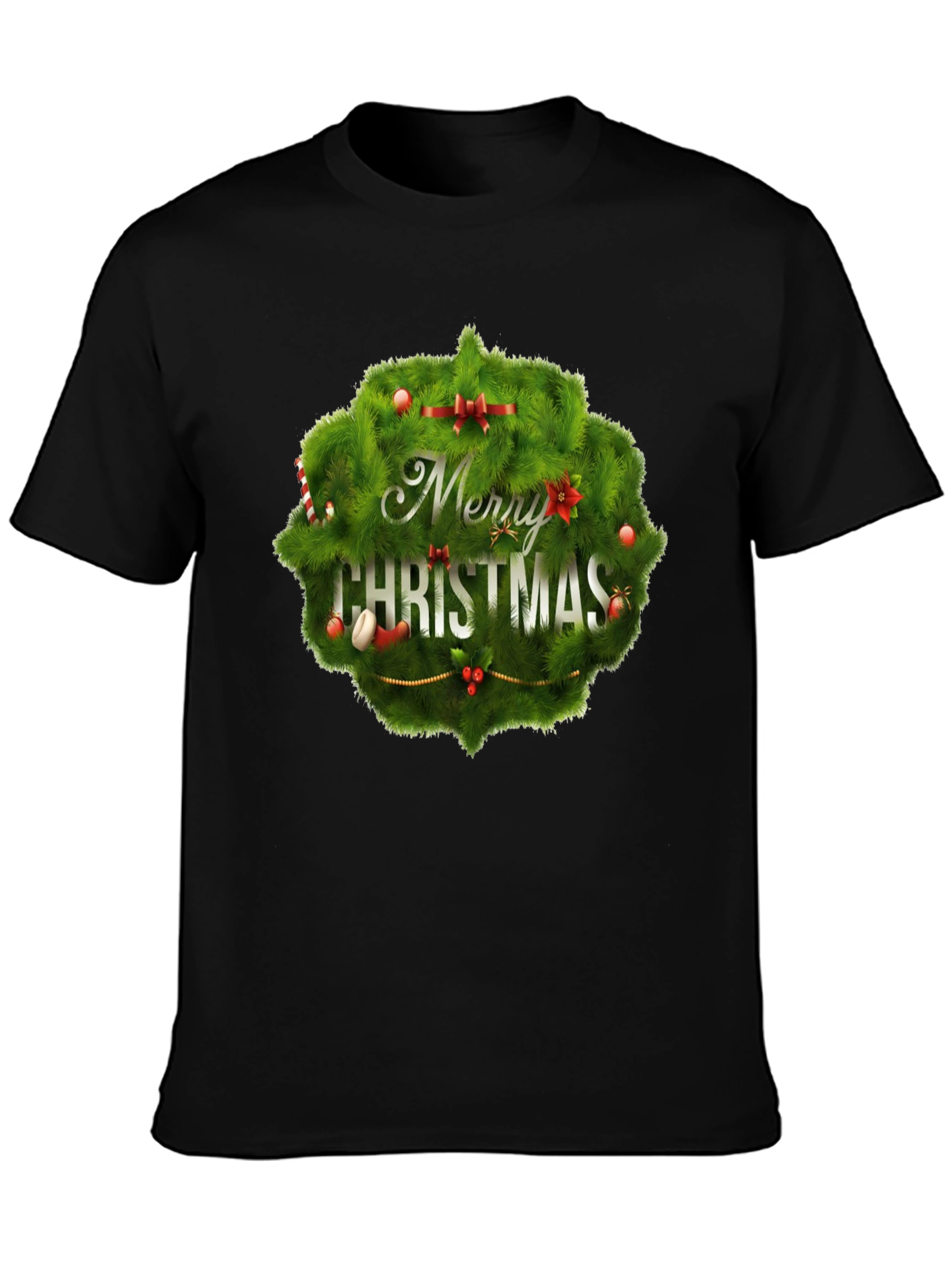 Merry Christmas Wreath T-Shirt