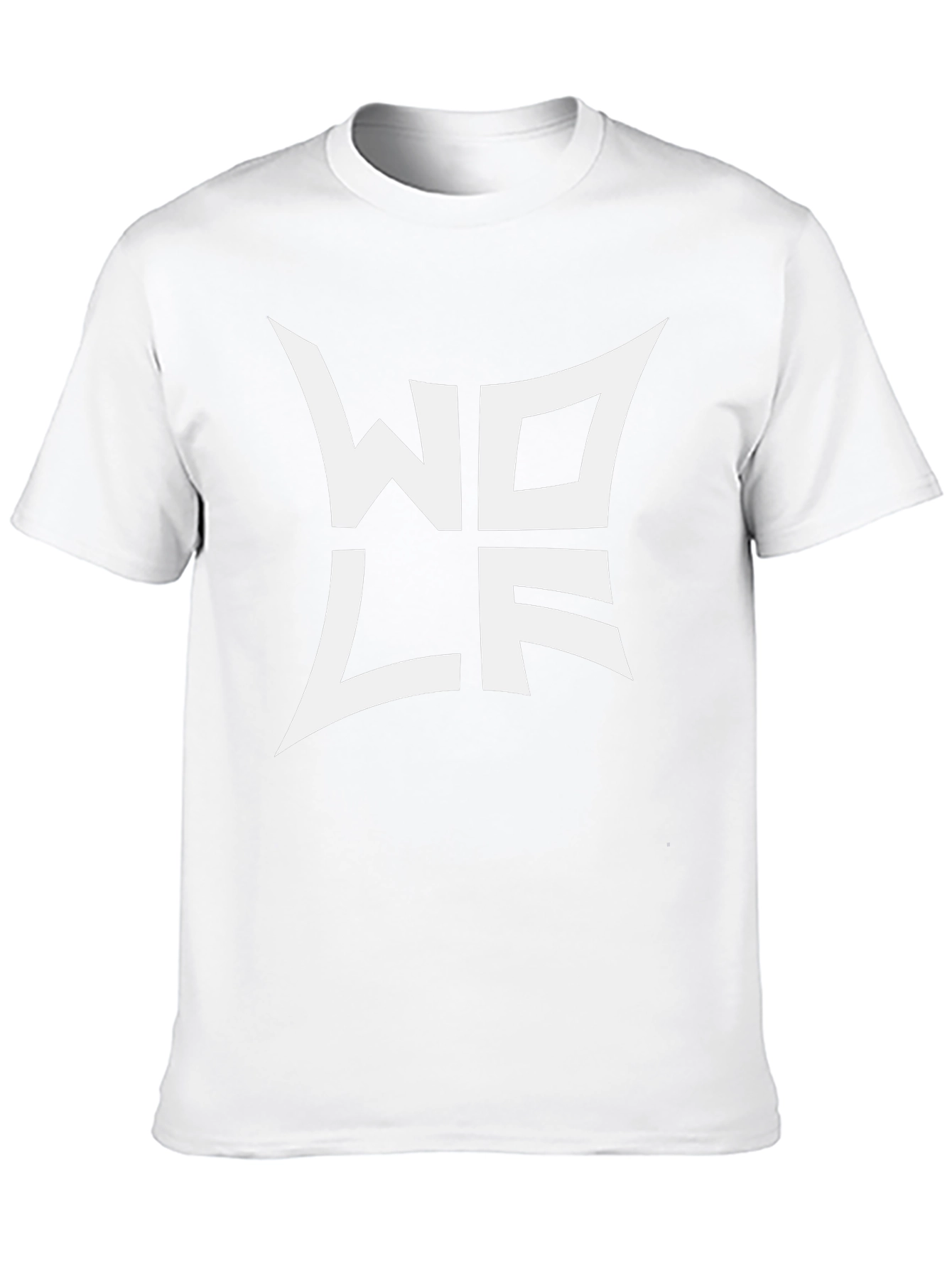 Black Wolf Logo Tee - Modern Graphic T-Shirt