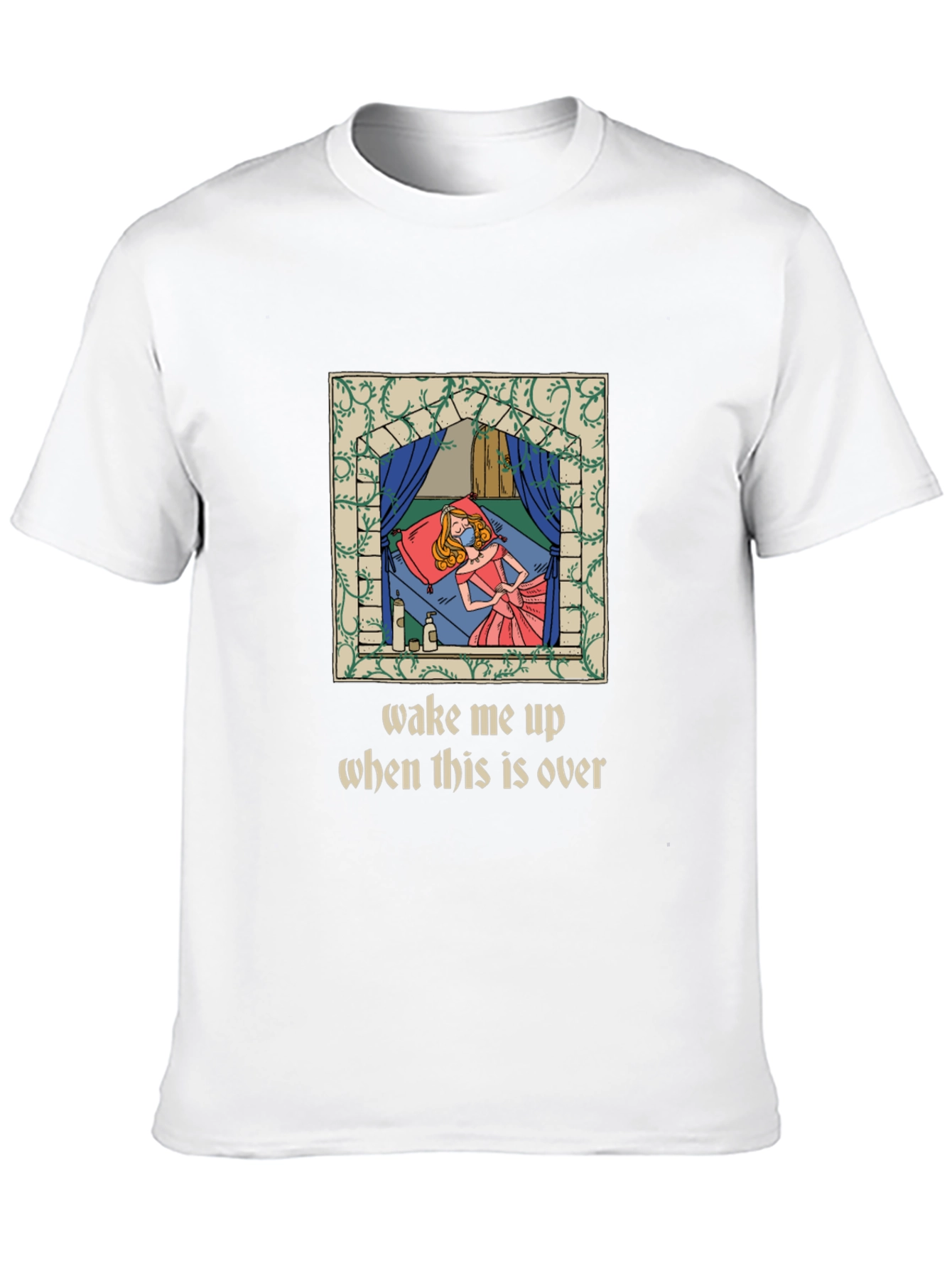 Wake Me Up Sleeping Princess Graphic Tee