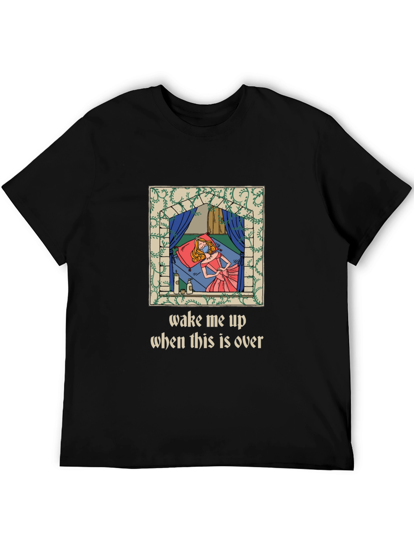 Wake Me Up Sleeping Princess Graphic Tee