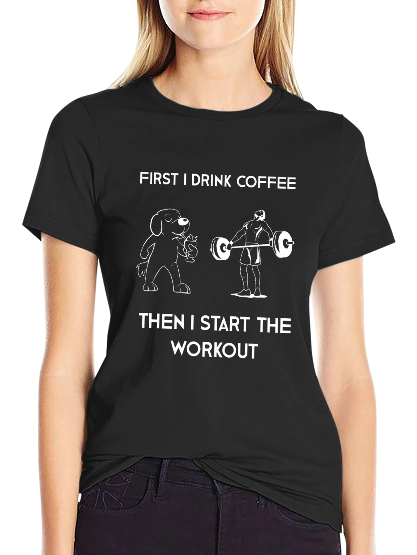 Coffee and Workout Graphic T-Shirt
