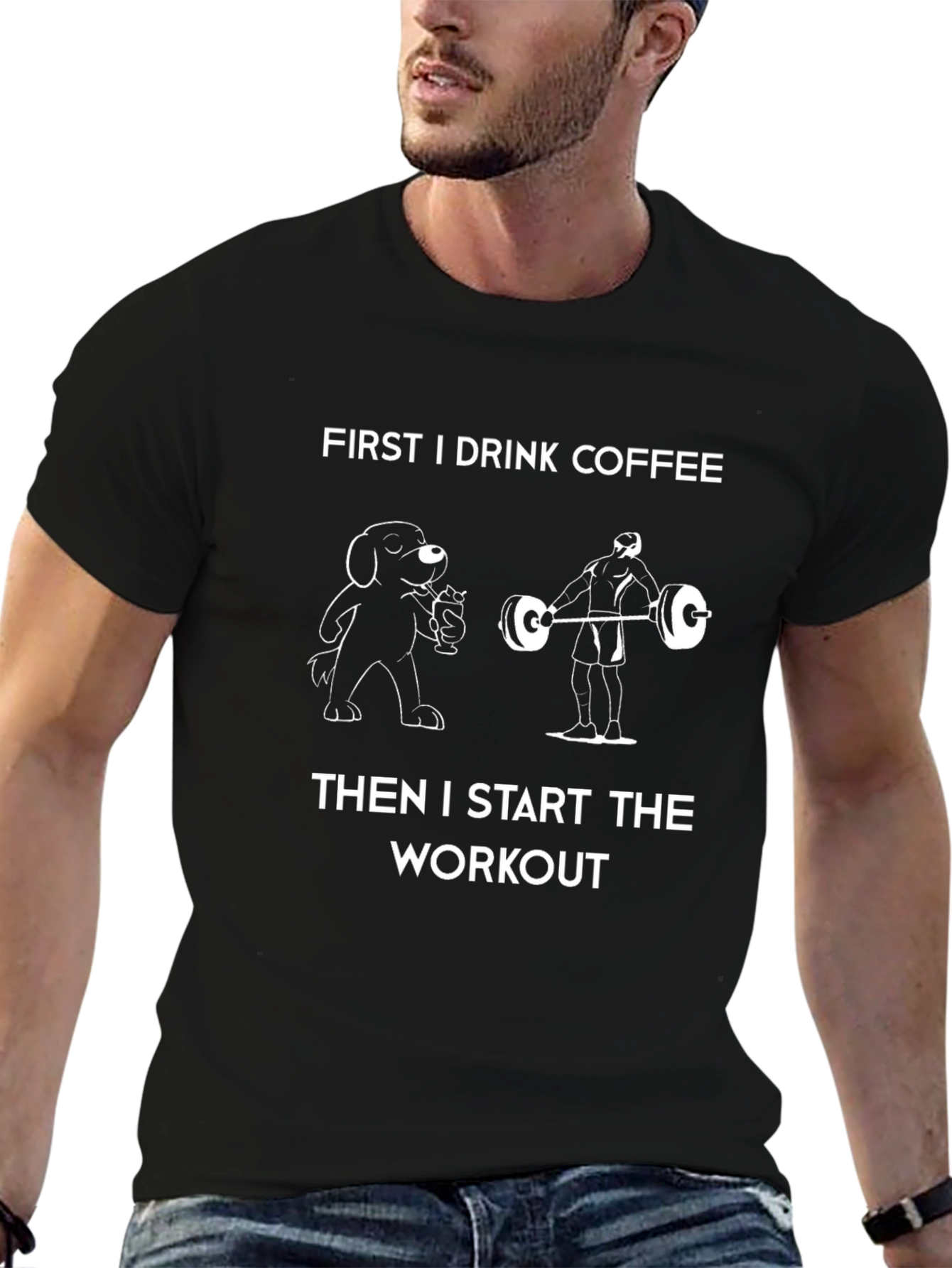 Coffee and Workout Graphic T-Shirt