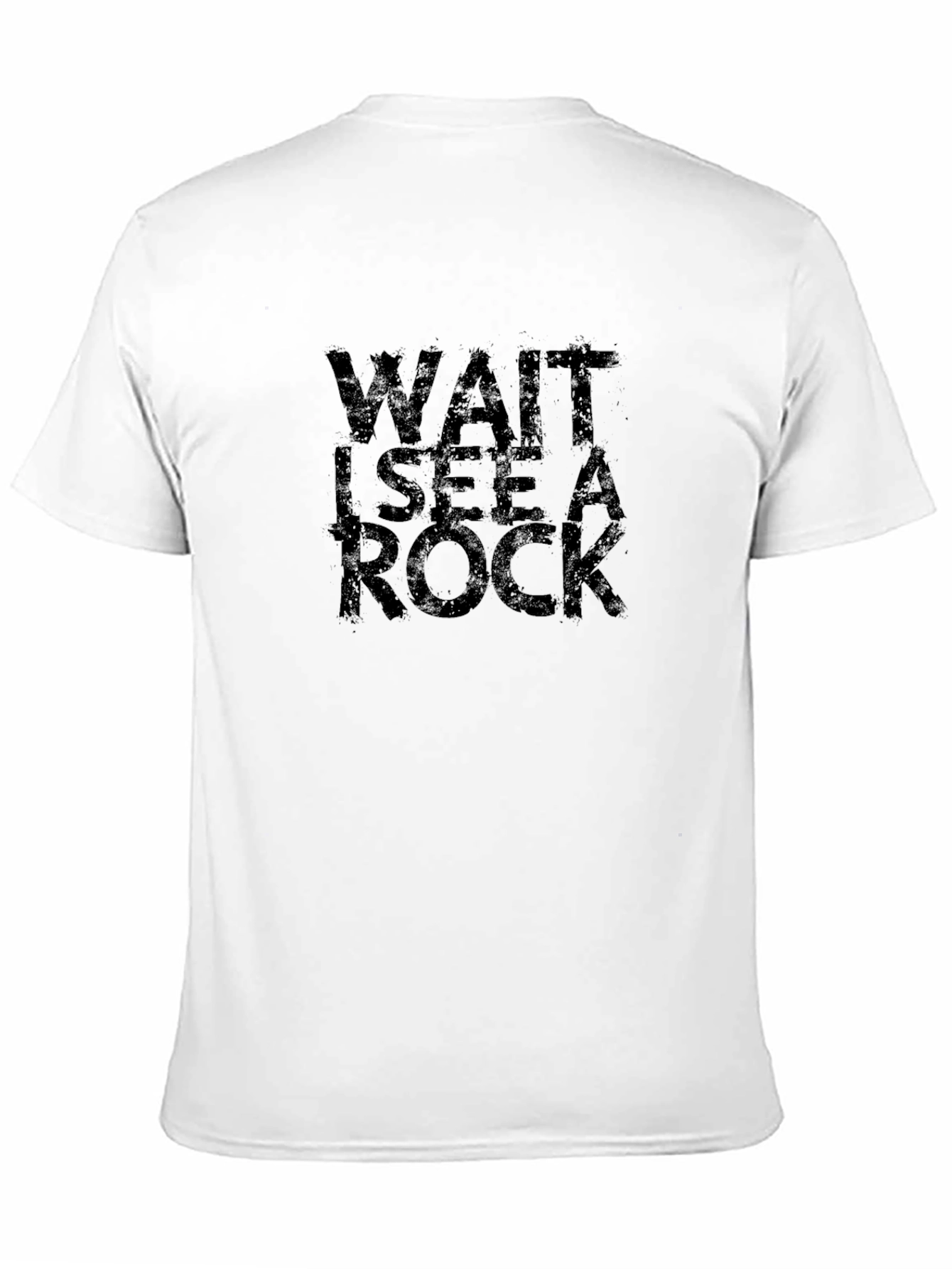 Wait I See A Rock Black T-Shirt