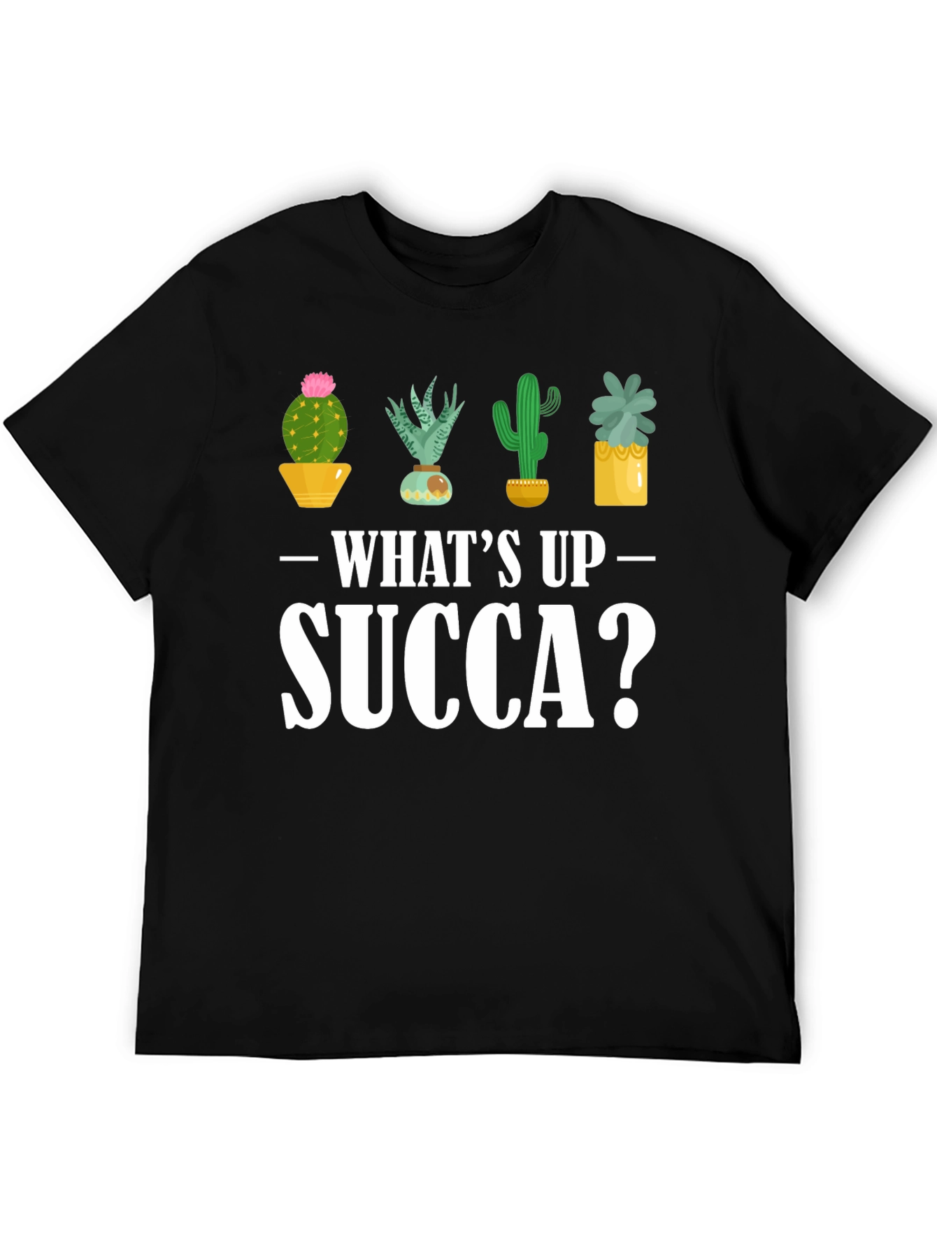 Whats Up Succa? Cactus Graphic Tee