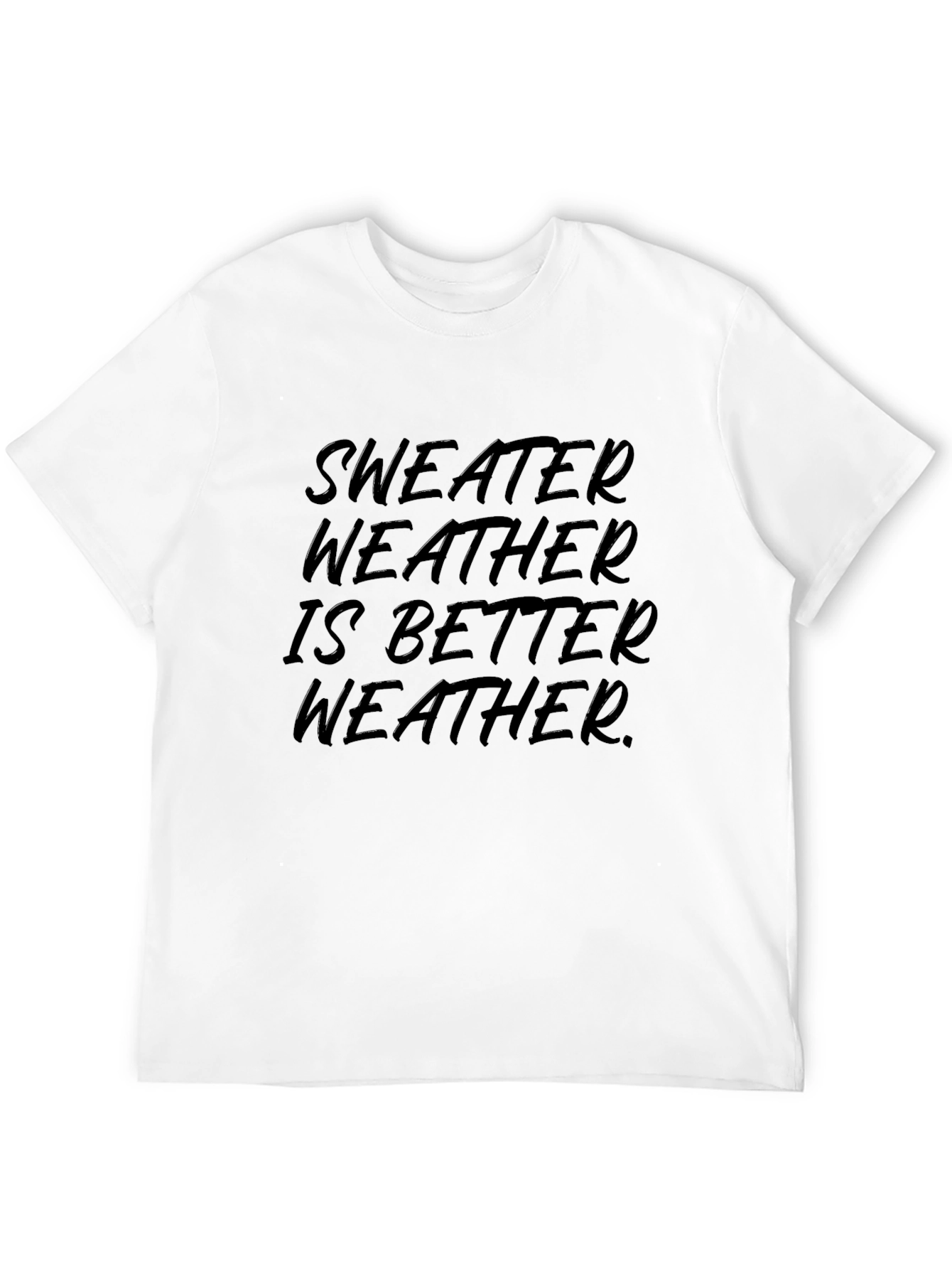 Sweater Weather Graphic Tee - Mens Black T-Shirt