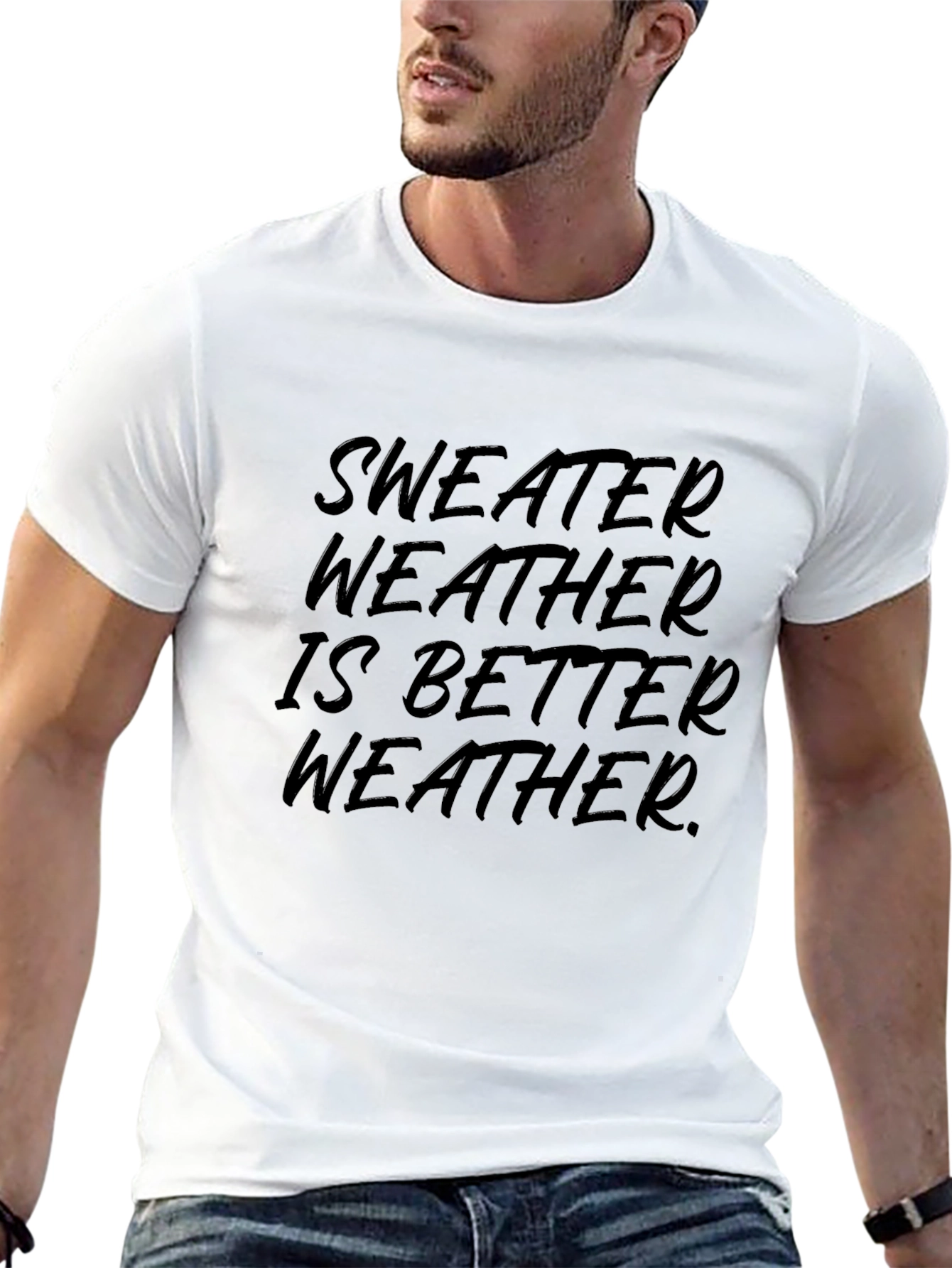 Sweater Weather Graphic Tee - Mens Black T-Shirt