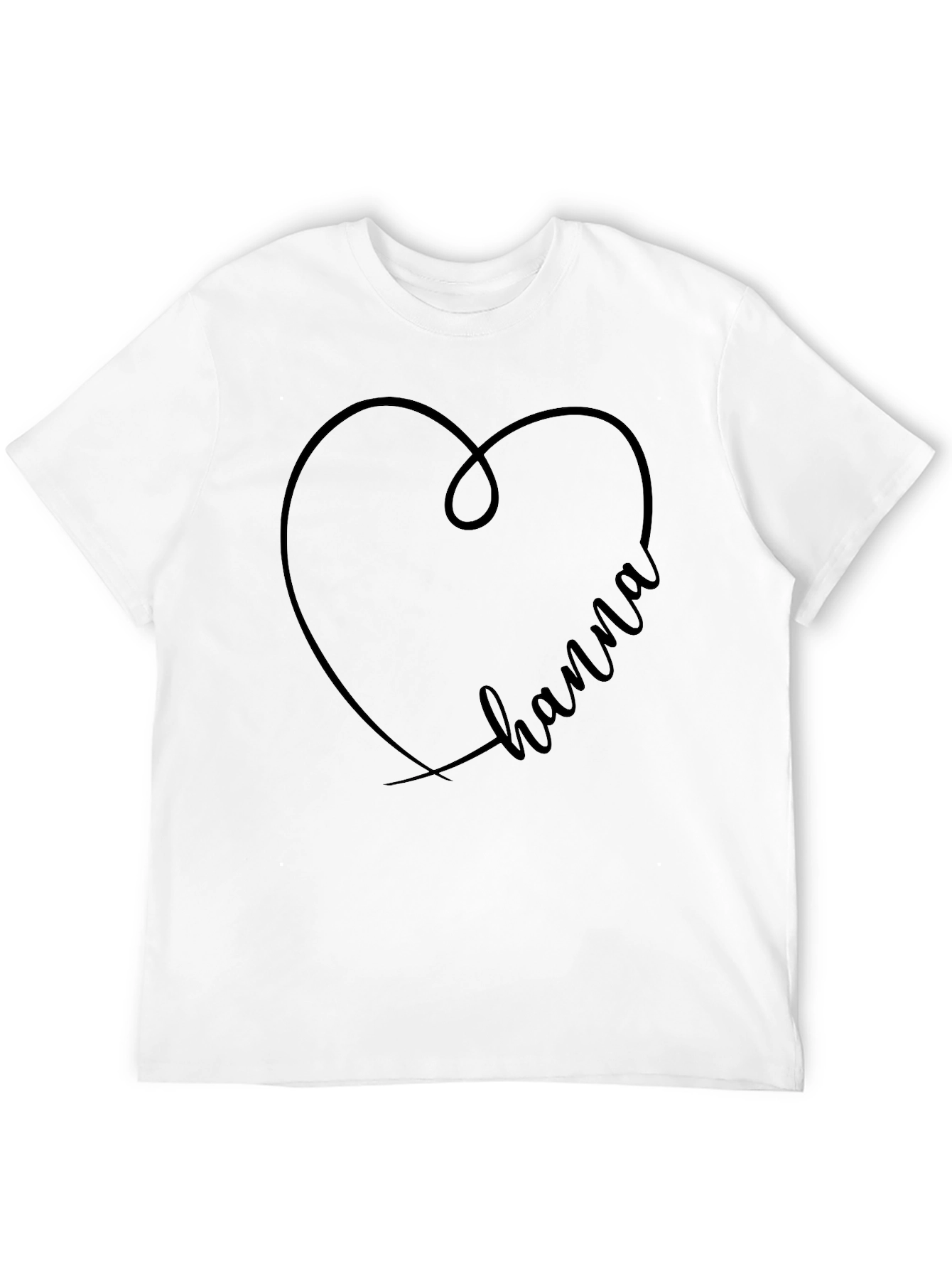 Heart Hanna Graphic Tee - Black