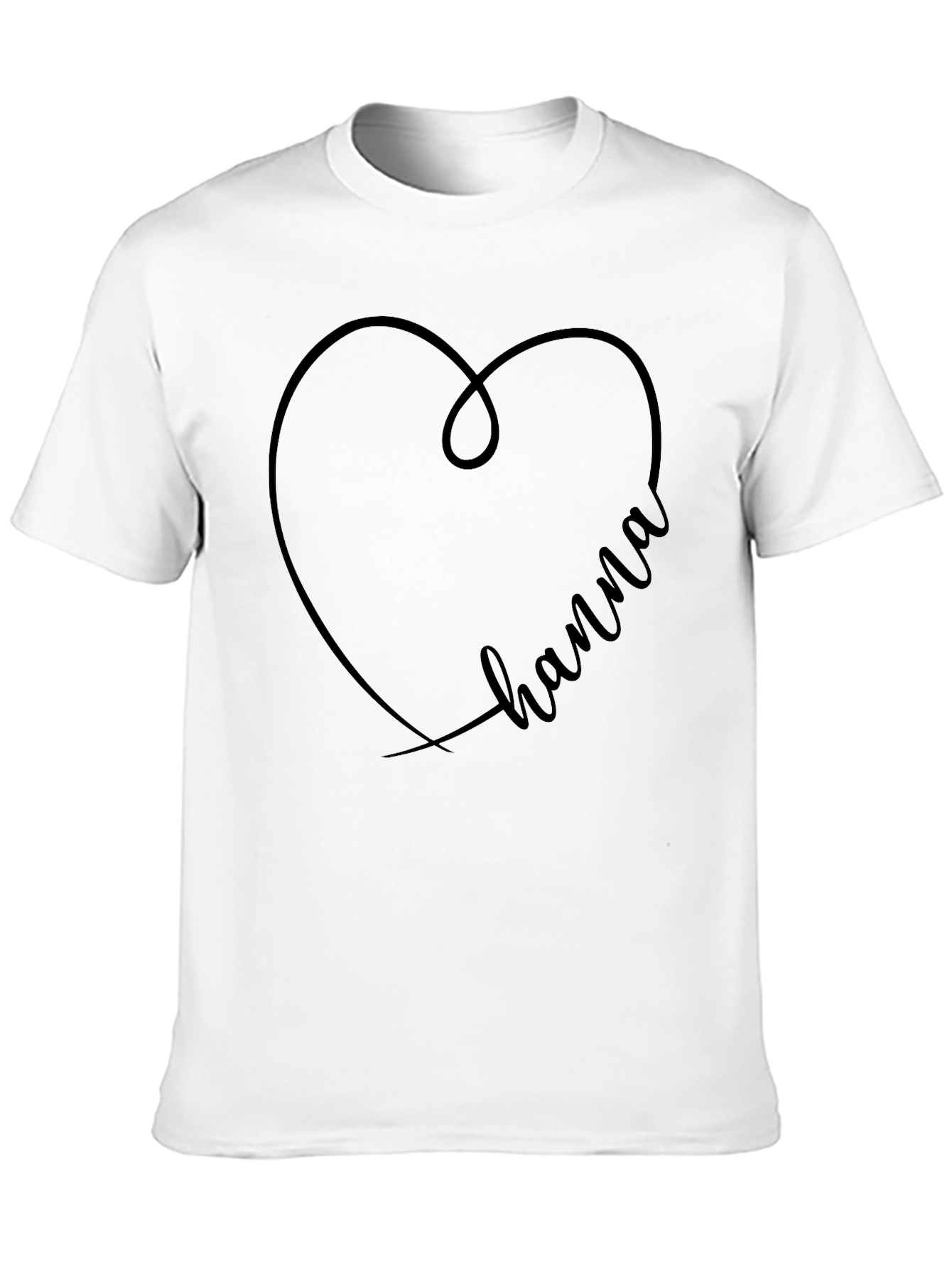 Heart Hanna Graphic Tee - Black