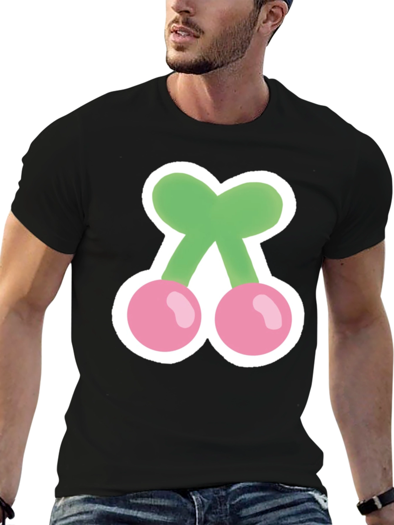 Cherry Graphic T-Shirt - Soft Cotton Blend