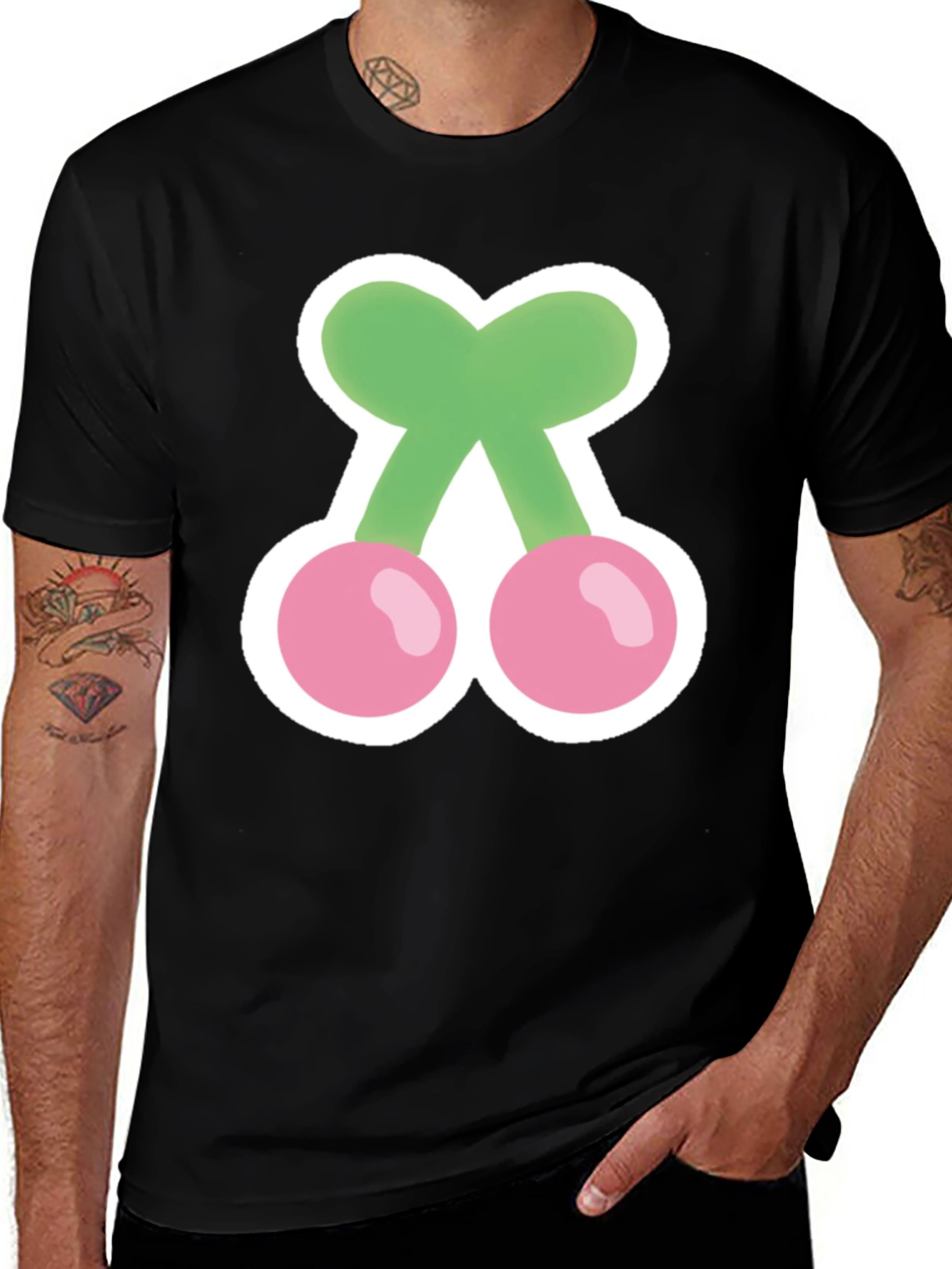 Cherry Graphic T-Shirt - Soft Cotton Blend