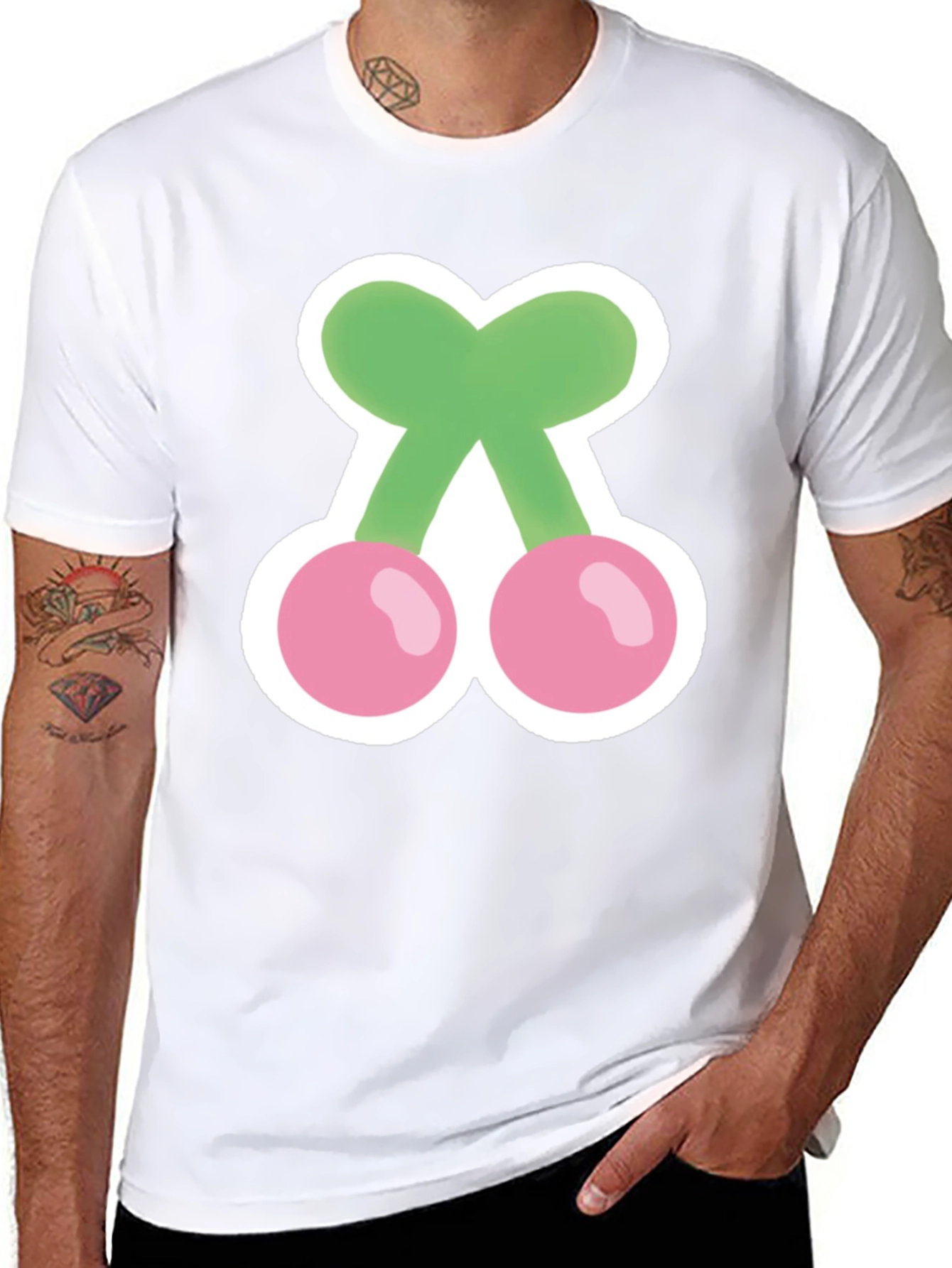 Cherry Graphic T-Shirt - Soft Cotton Blend