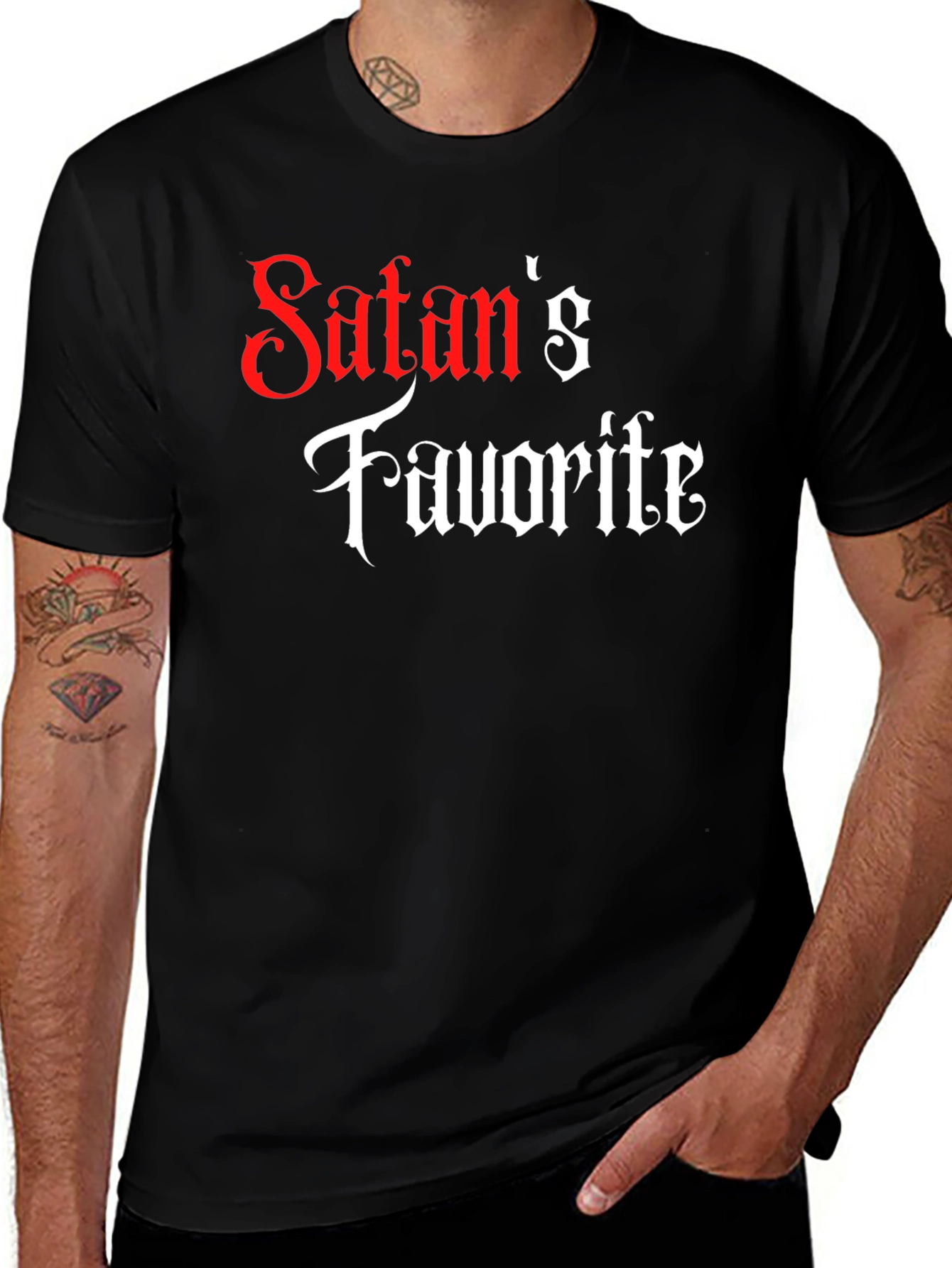 Satans Favorite Graphic T-Shirt - Black