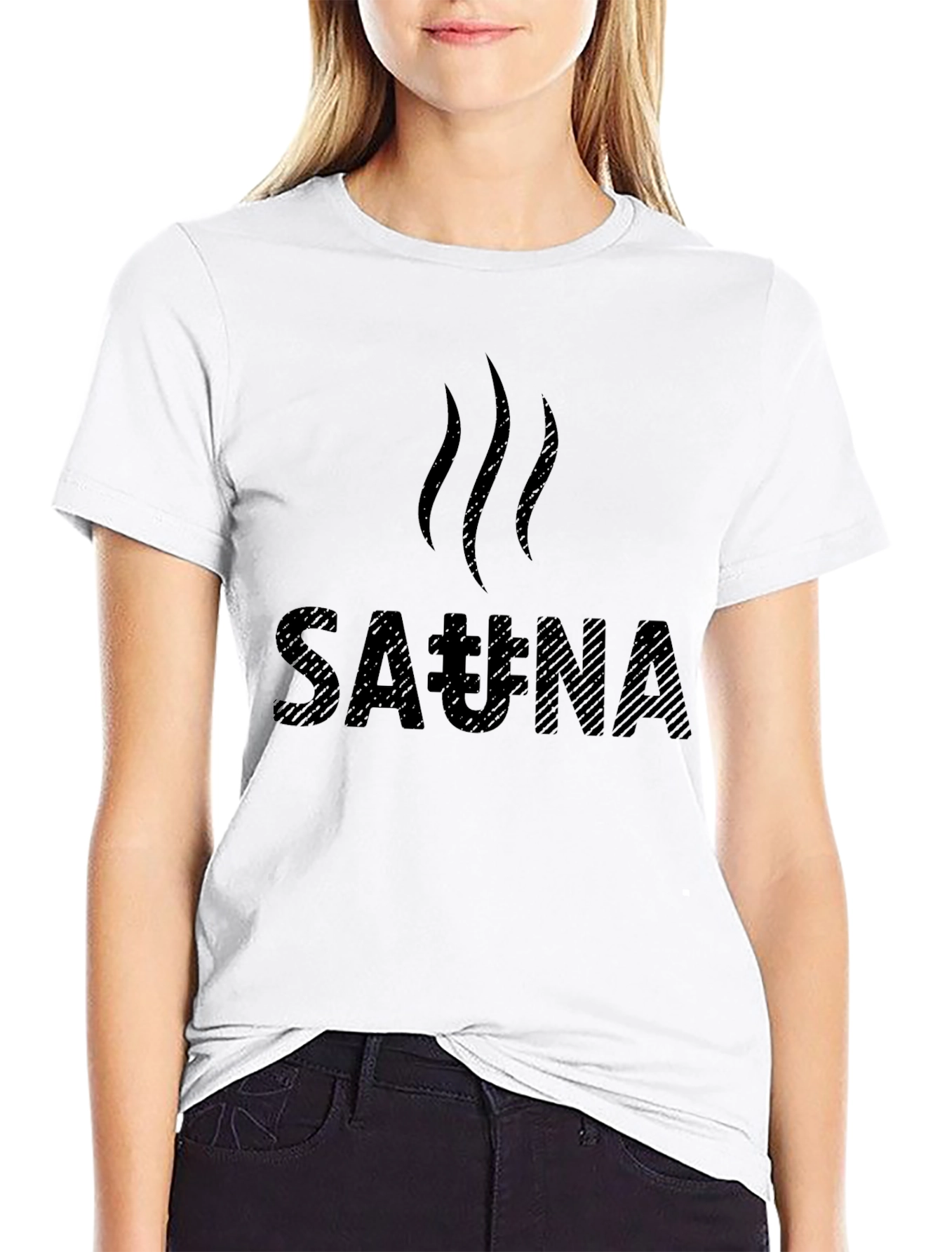 Sauna T-Shirt - Black Graphic Tee