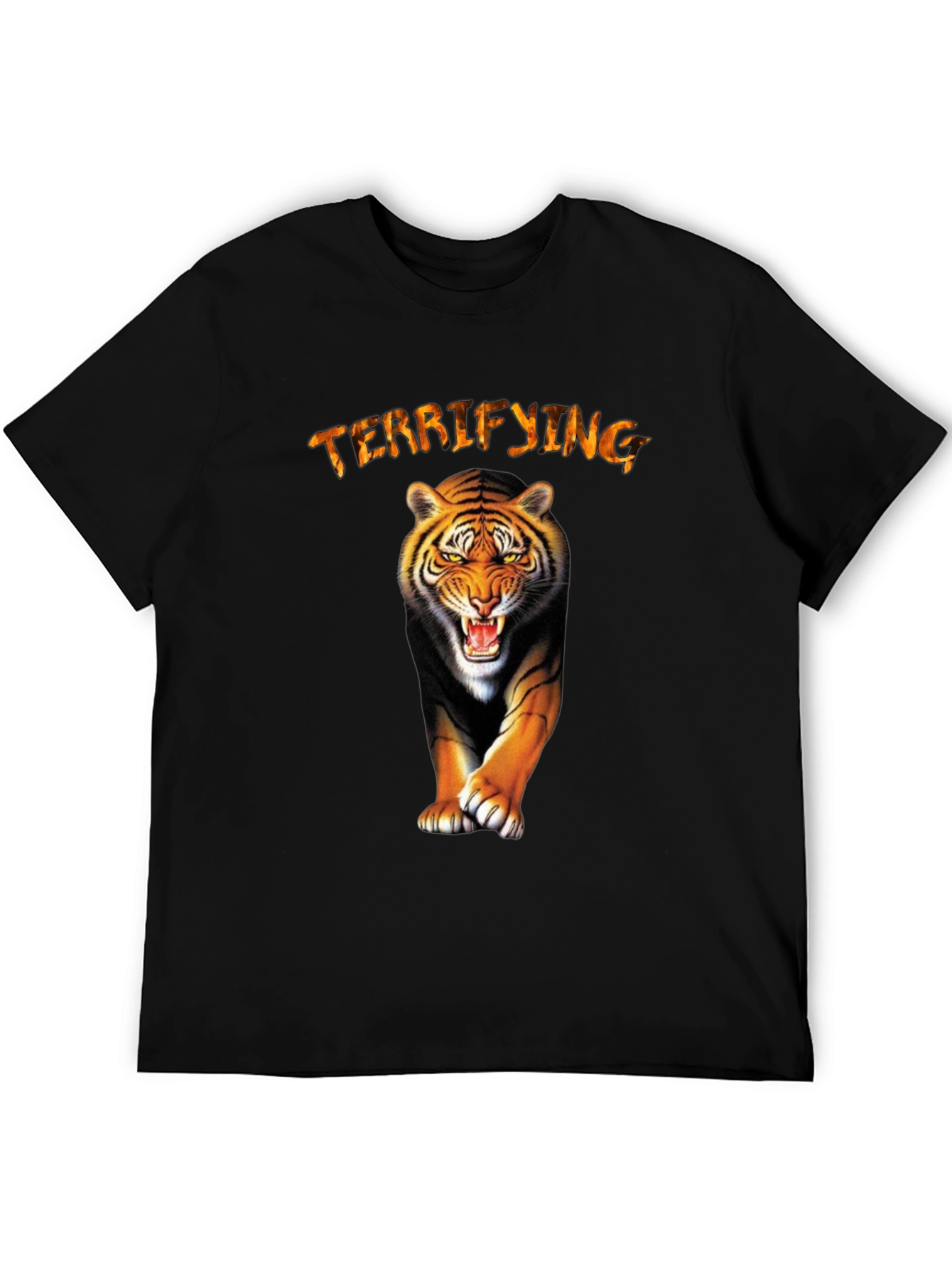 Terrifying Tiger Graphic Tee - Fierce Style