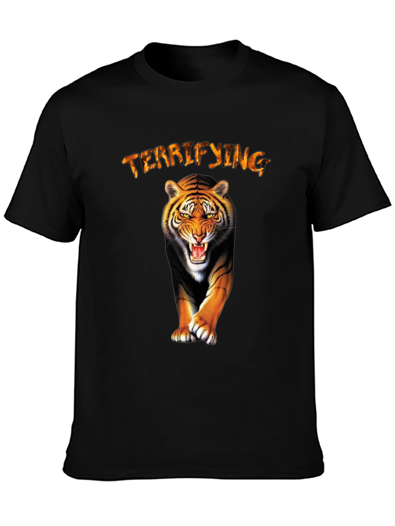 Terrifying Tiger Graphic Tee - Fierce Style