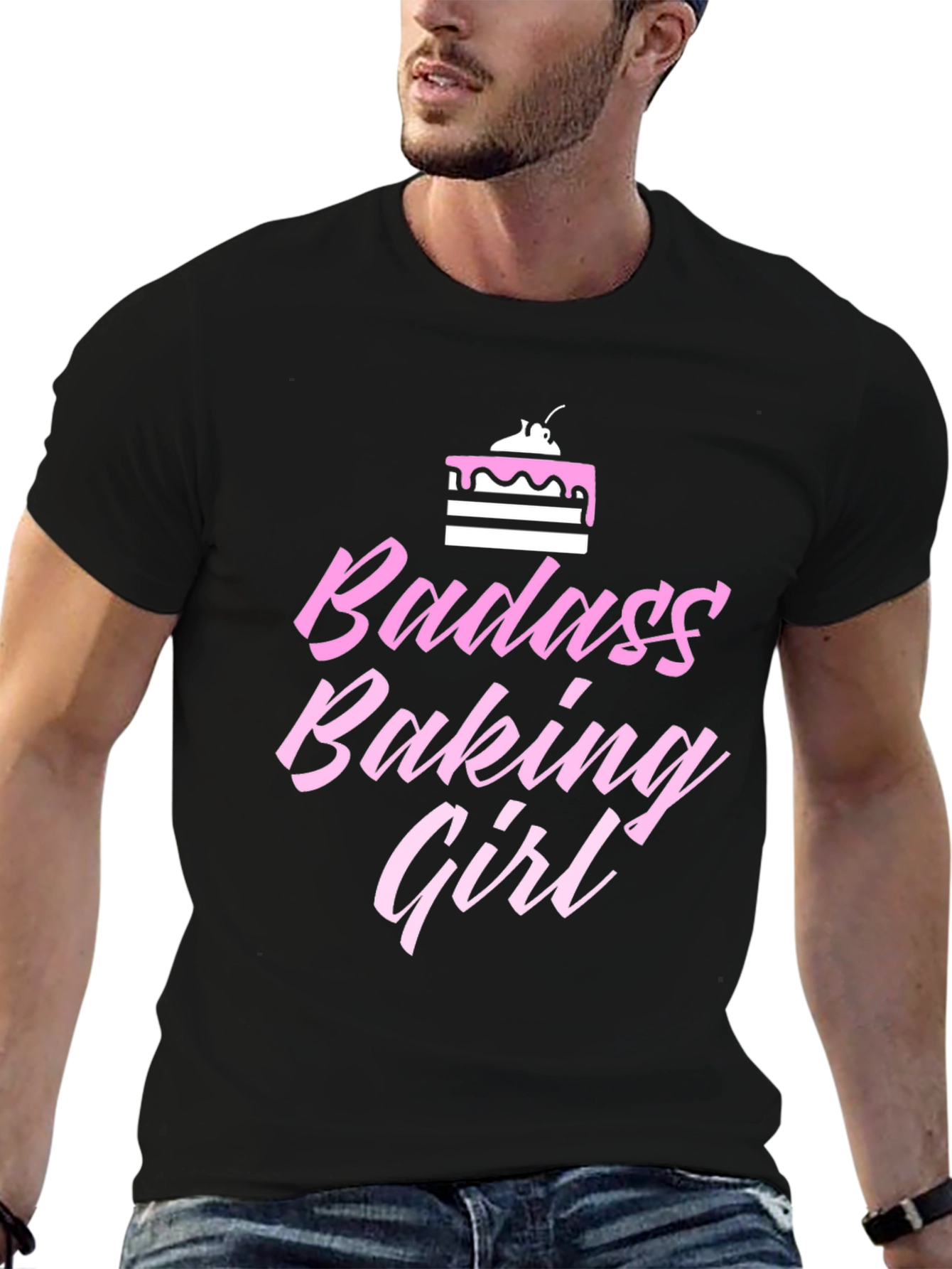 Badass Baking Girl T-Shirt - Trendy Tee
