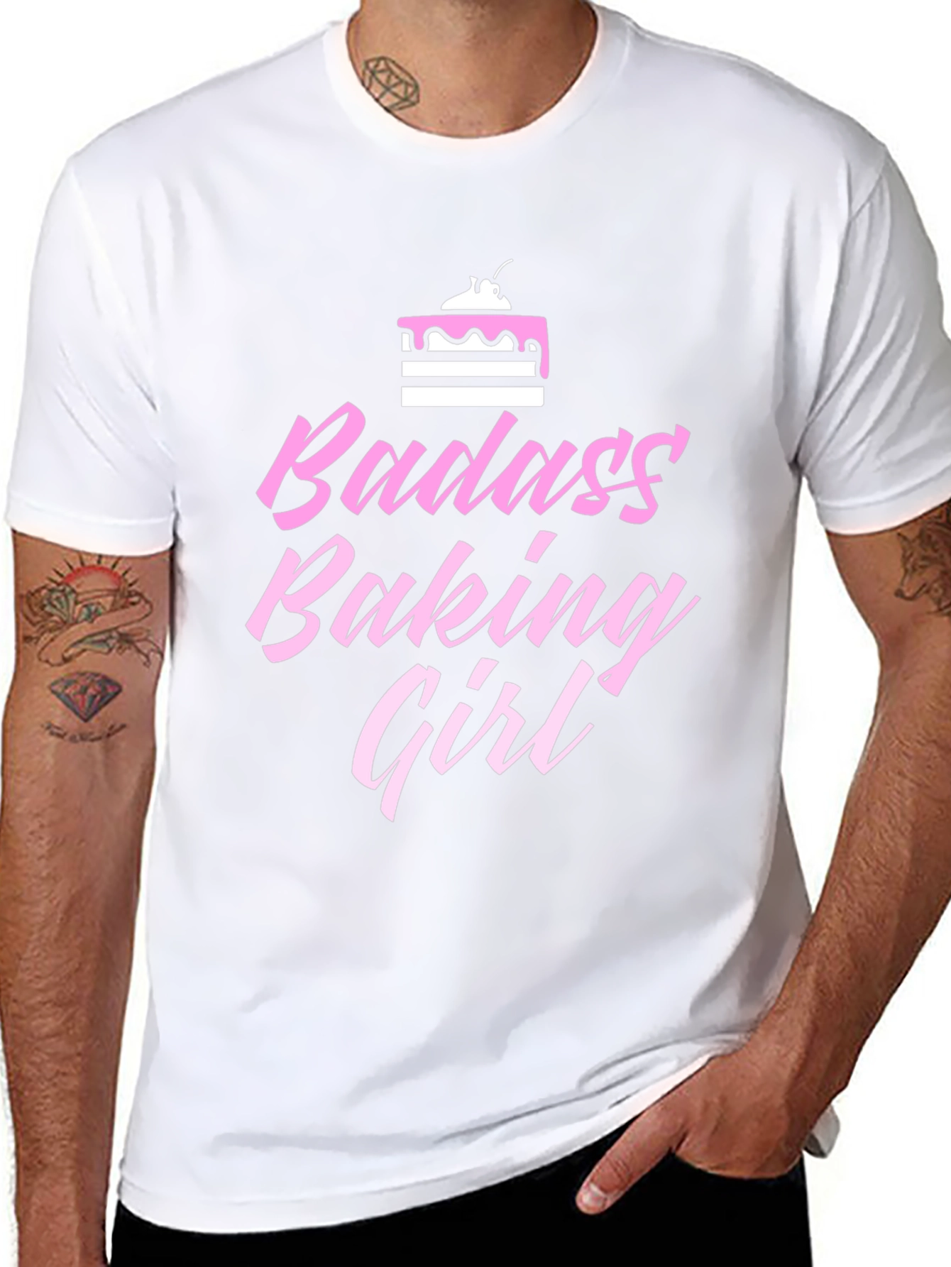 Badass Baking Girl T-Shirt - Trendy Tee