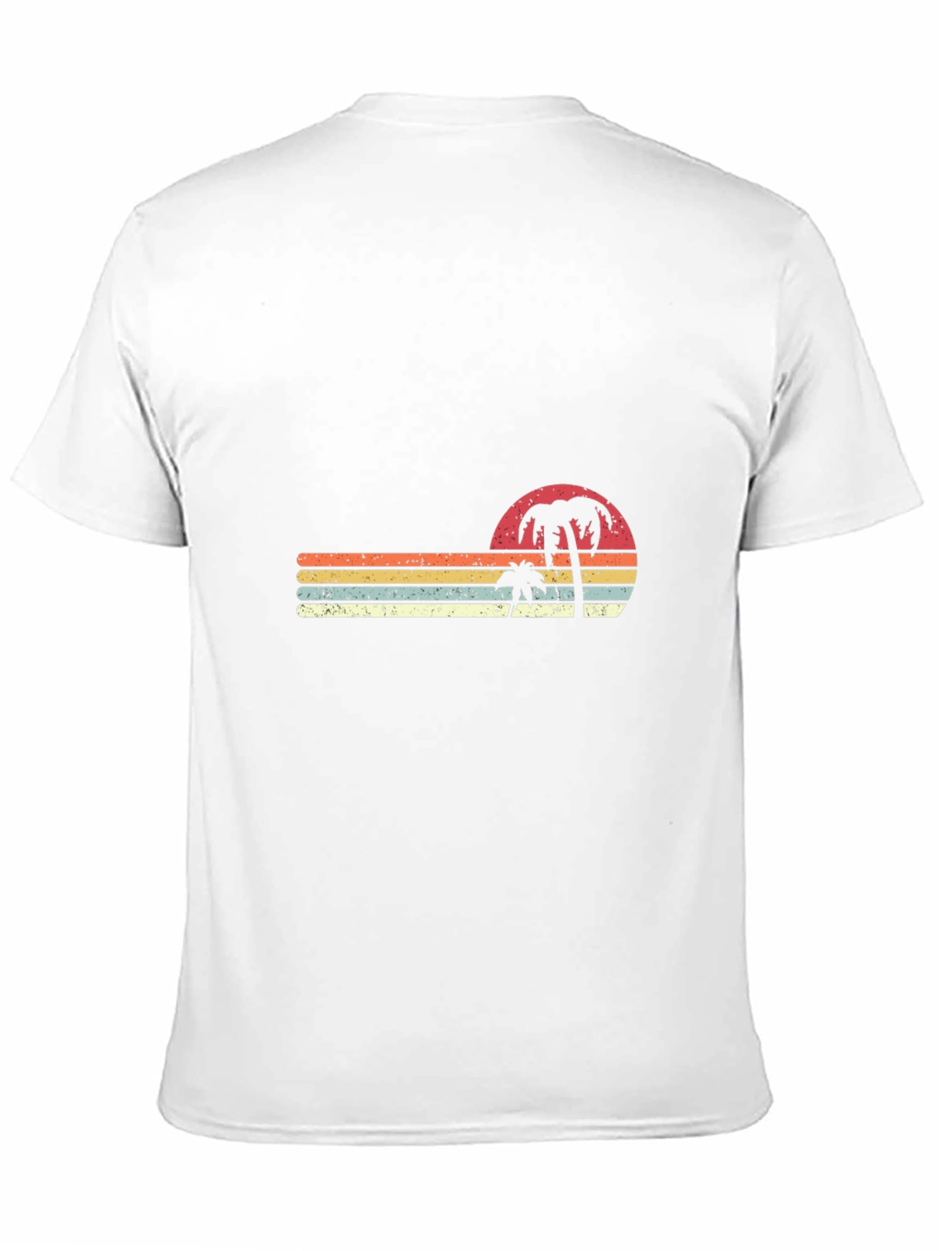 Retro Sunset Palm Tree Graphic T-Shirt