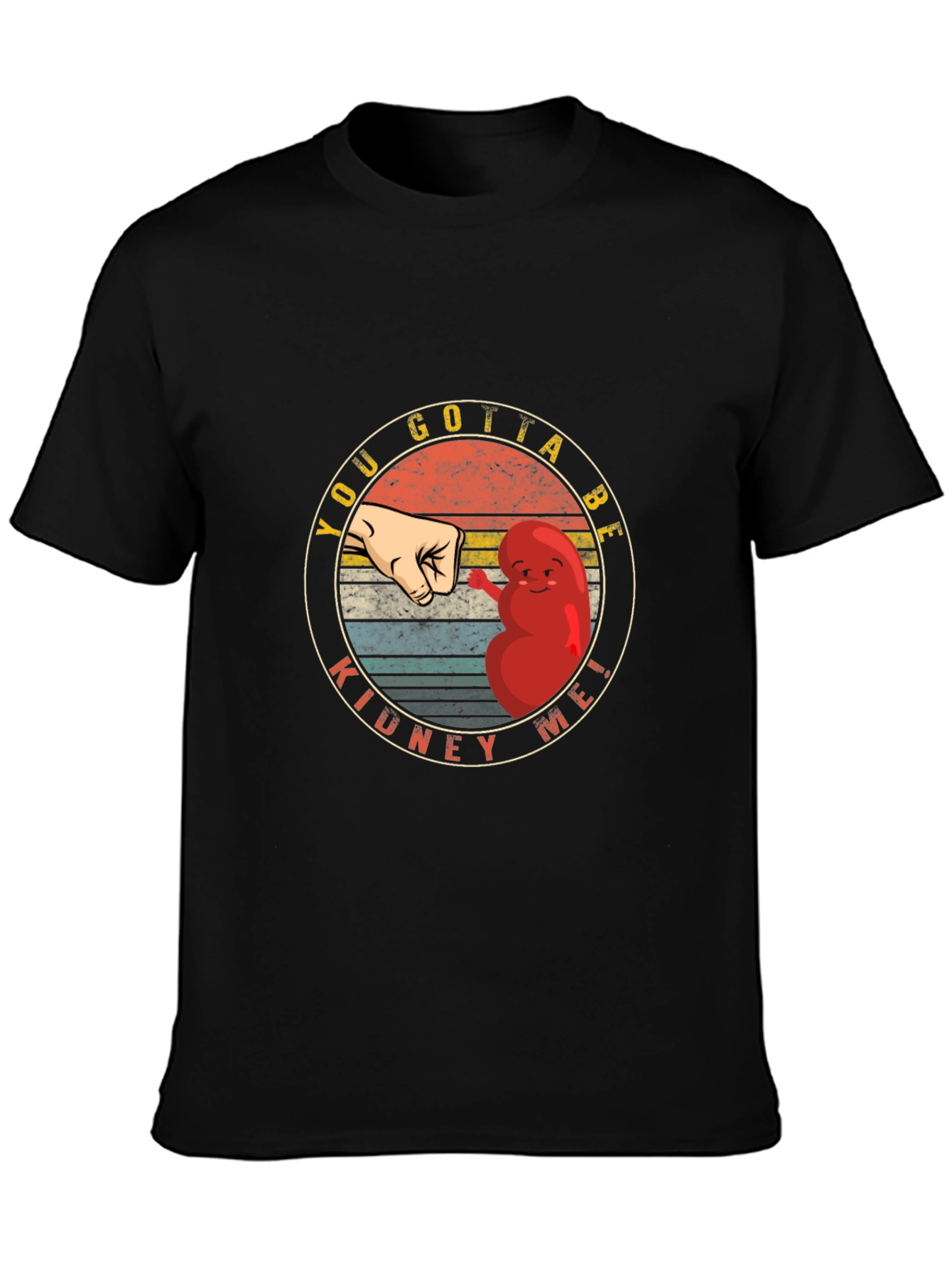 Kidney Me! Black Novelty Graphic Tee