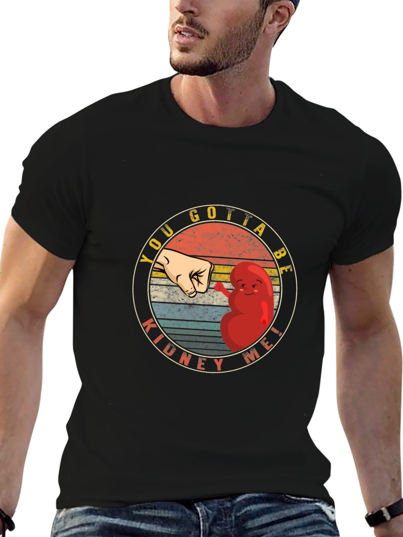 Kidney Me! Black Novelty Graphic Tee