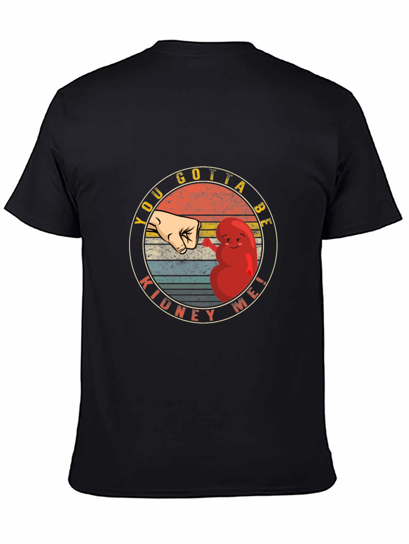 Kidney Me! Black Novelty Graphic Tee