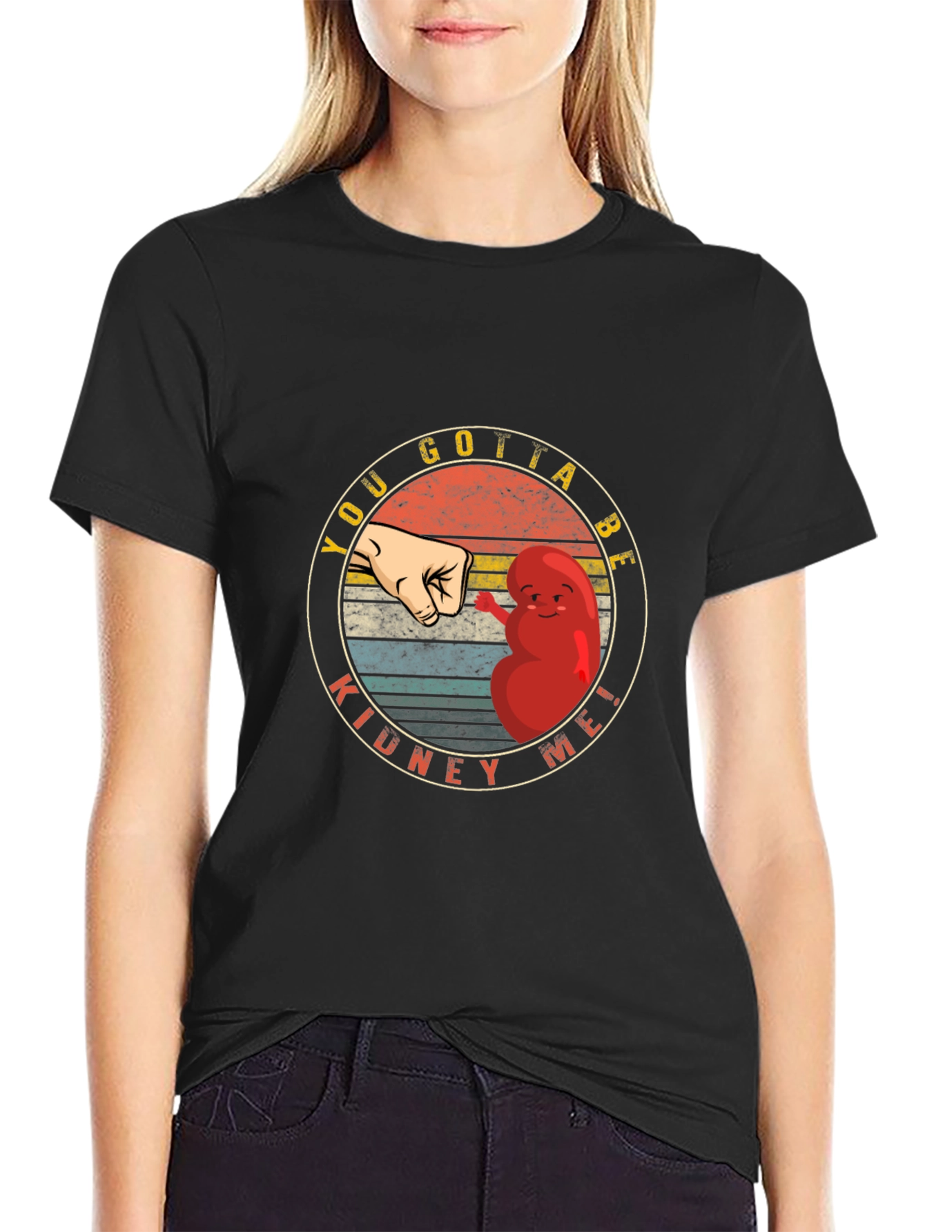 Kidney Me! Black Novelty Graphic Tee