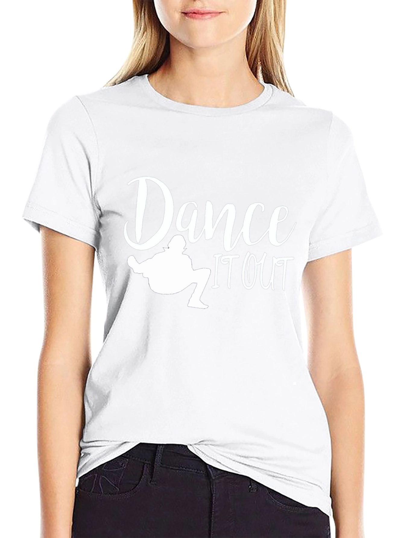 Dance It Out Graphic Tee - Black Cotton T-Shirt