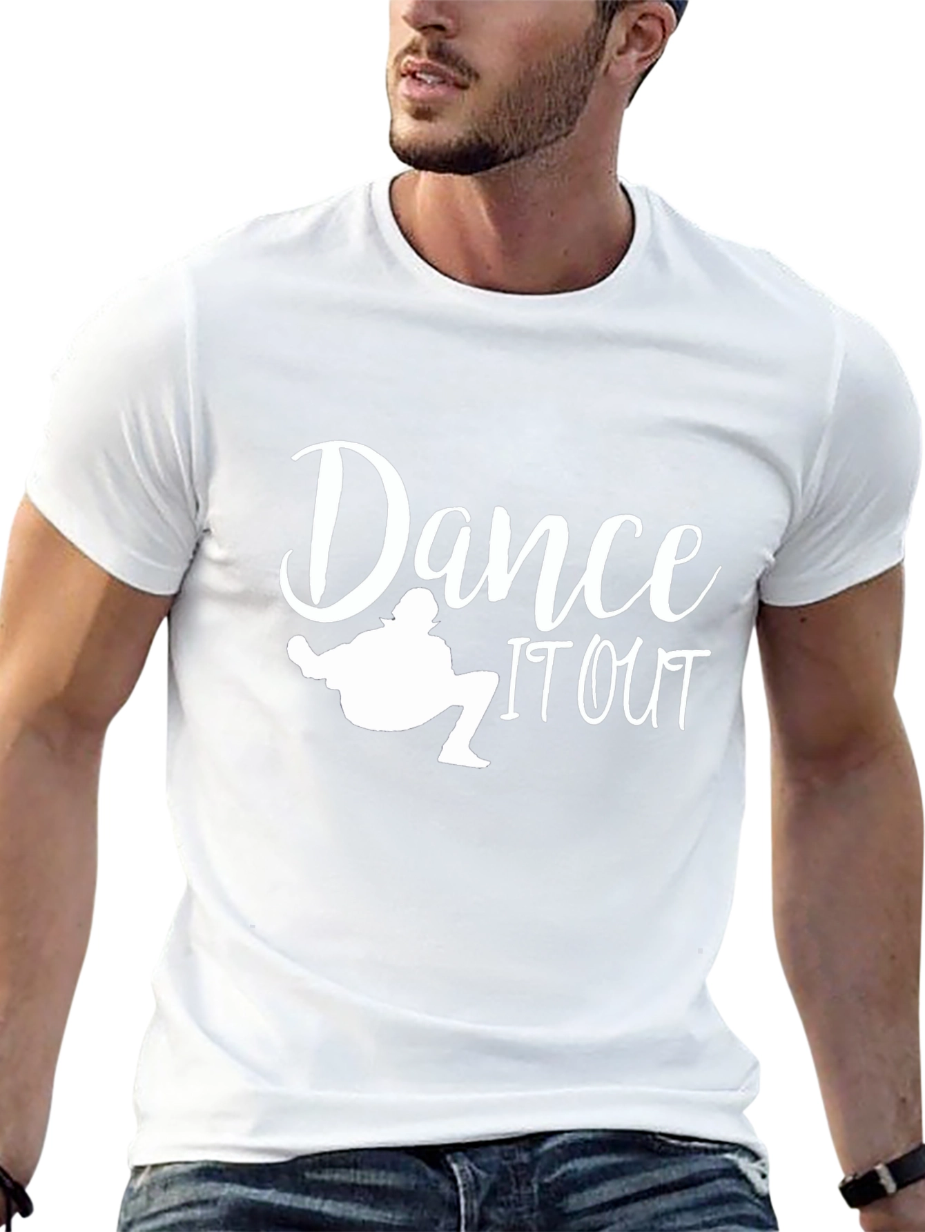 Dance It Out Graphic Tee - Black Cotton T-Shirt
