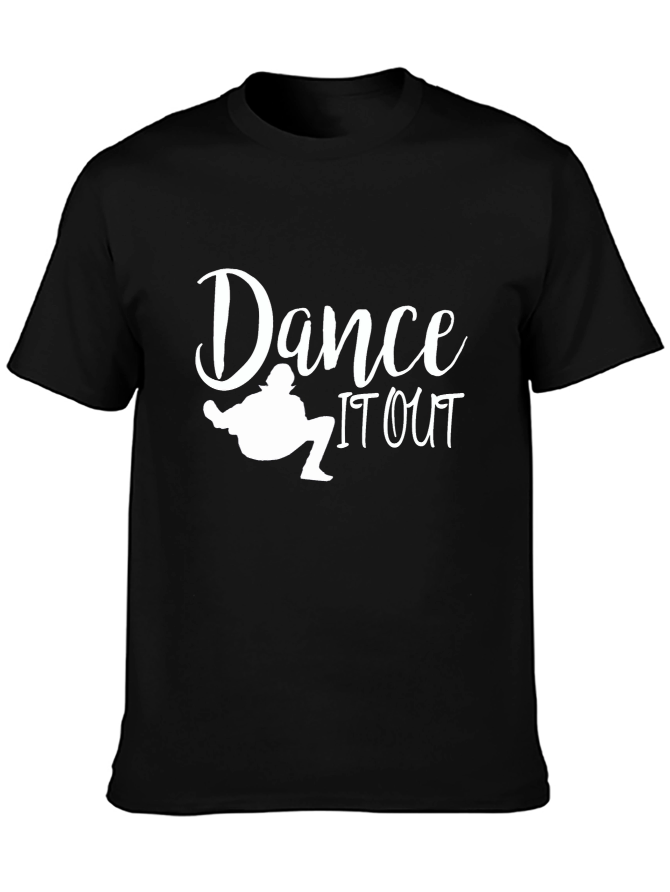 Dance It Out Graphic Tee - Black Cotton T-Shirt
