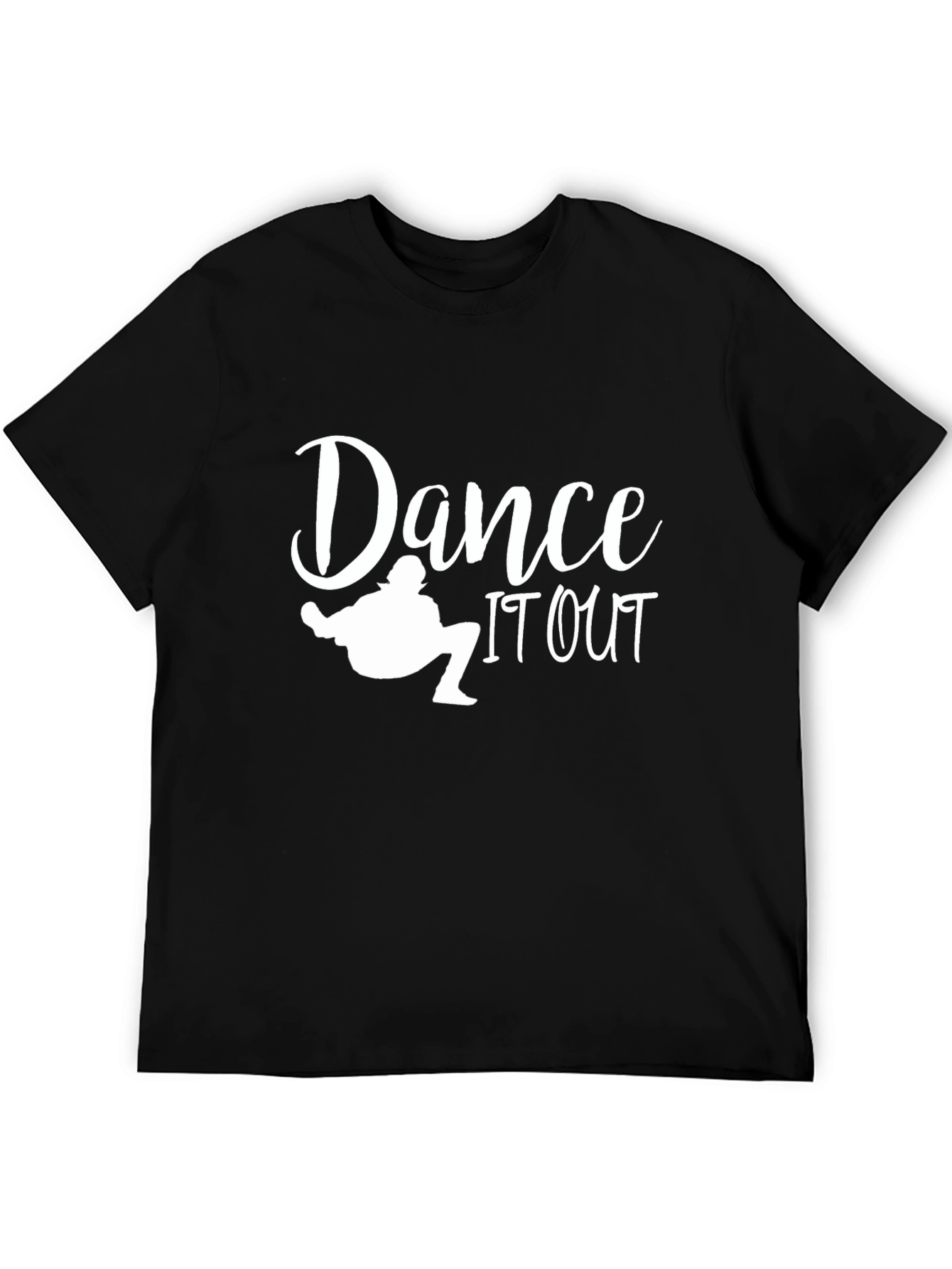 Dance It Out Graphic Tee - Black Cotton T-Shirt