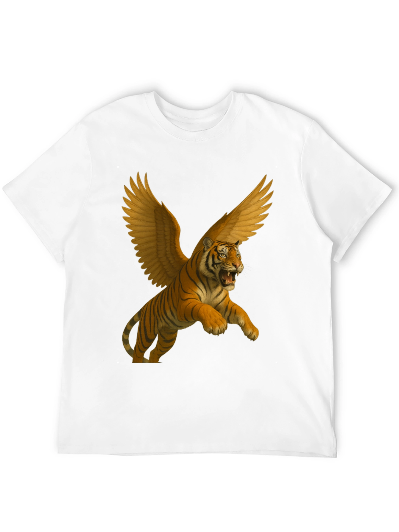 Winged Tiger Graphic Tee - Black