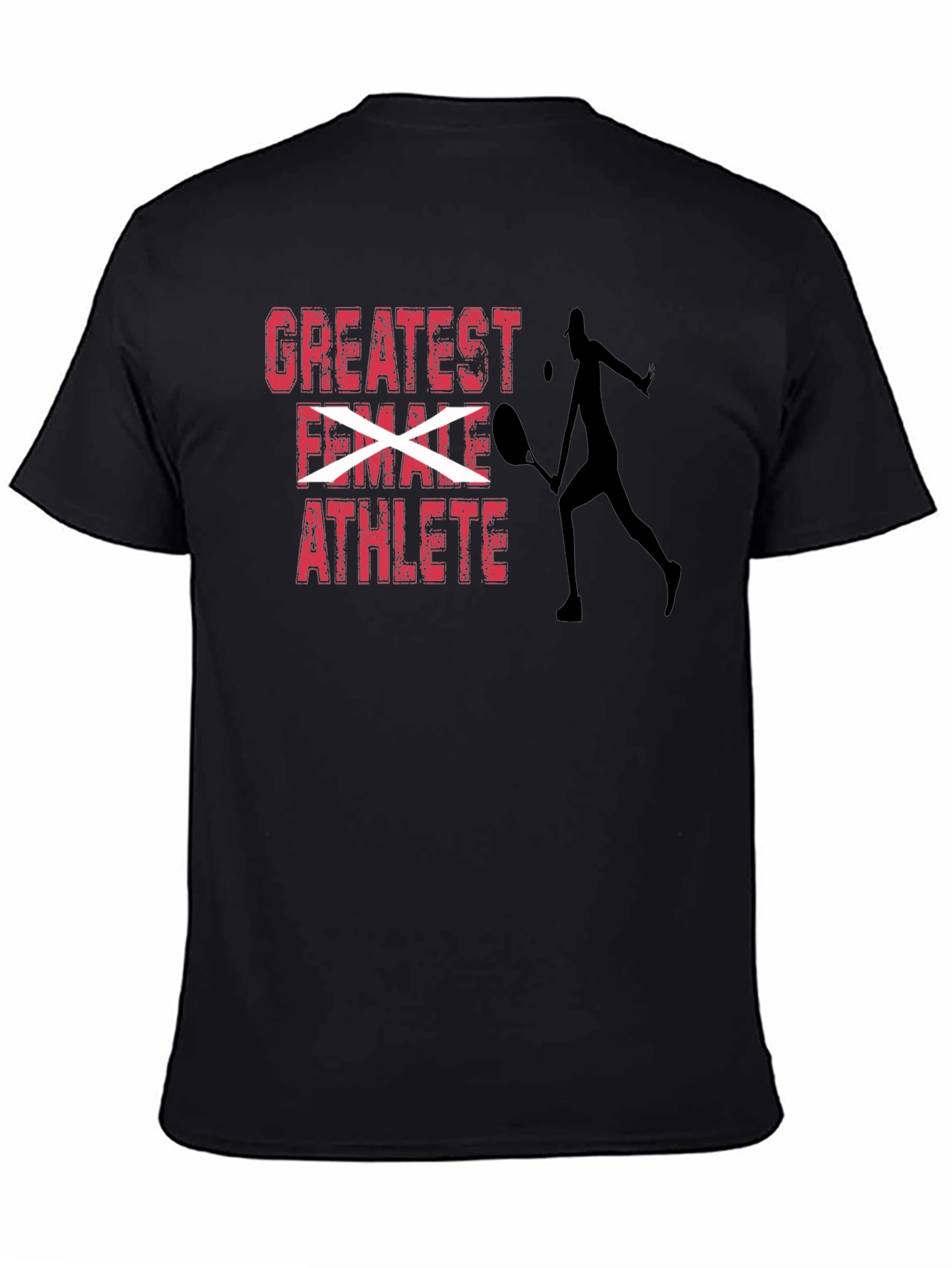 Greatest Female Athlete Tennis Player Graphic T-Shirt