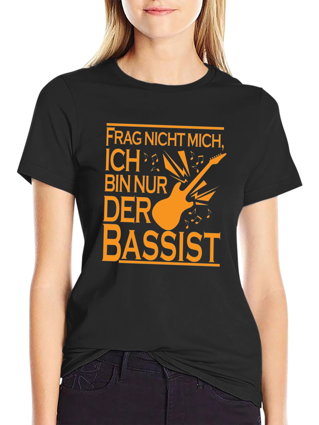 Funny Musician T-Shirt - Frag Nicht Mich Der Bassist!
