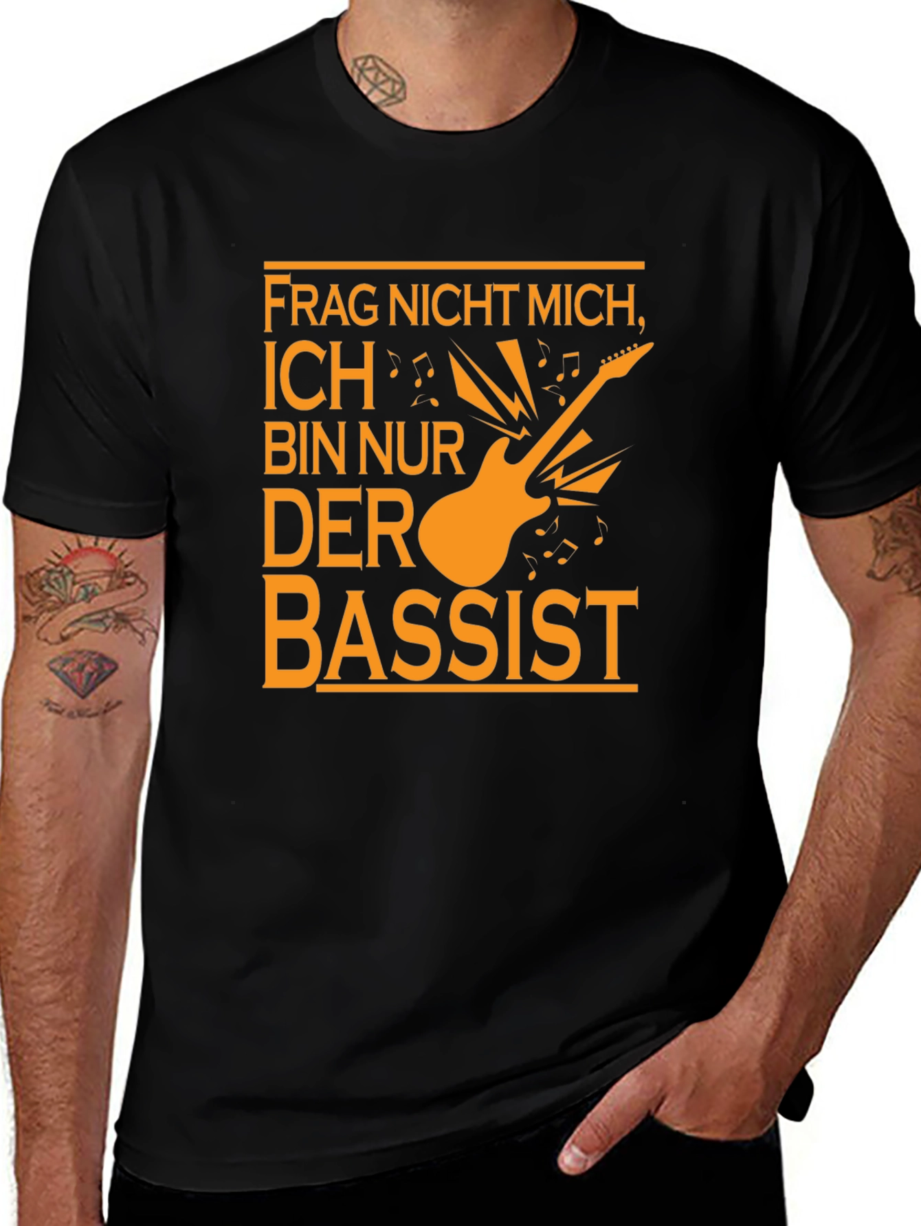 Funny Musician T-Shirt - Frag Nicht Mich Der Bassist!