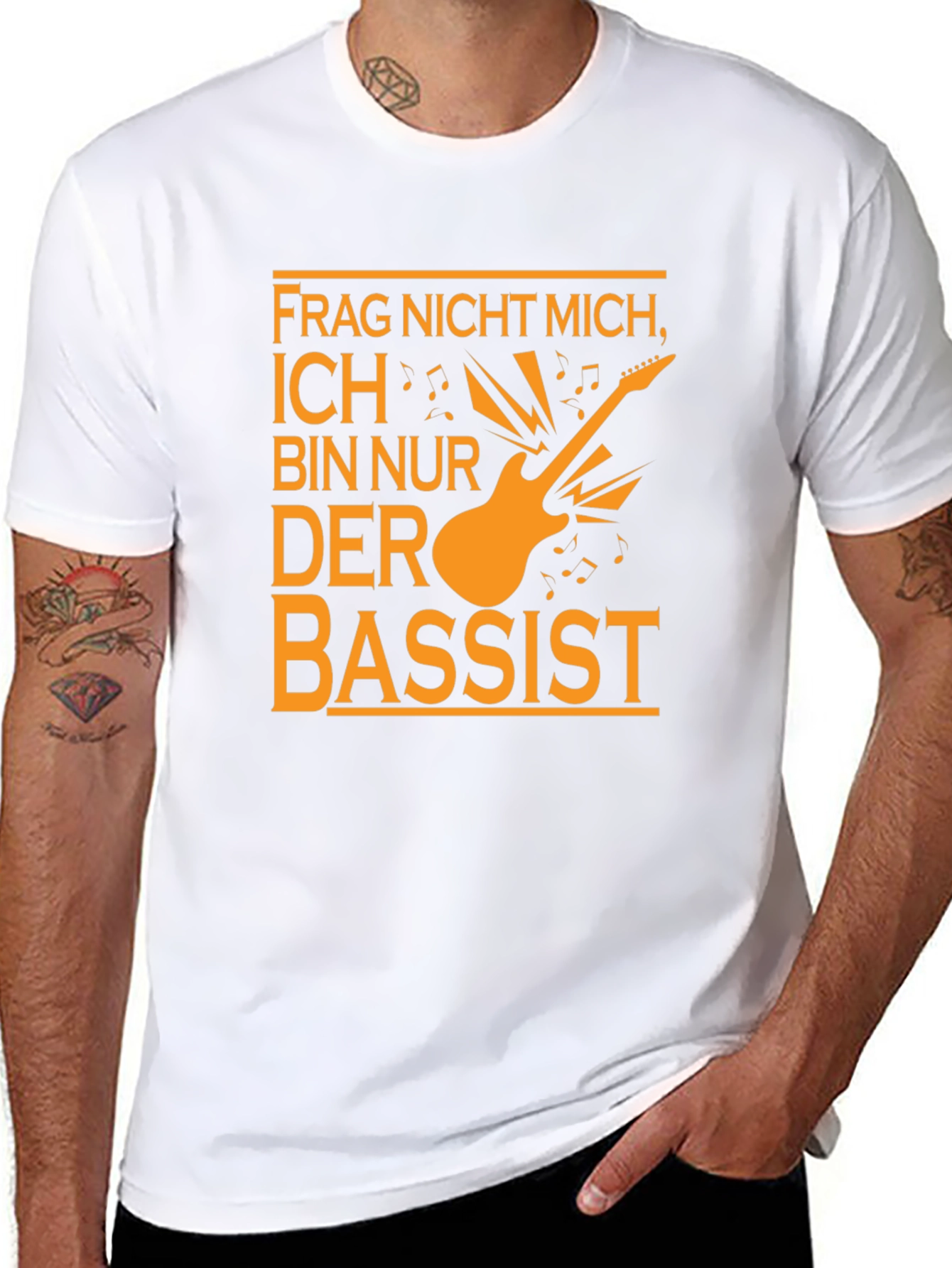 Funny Musician T-Shirt - Frag Nicht Mich Der Bassist!