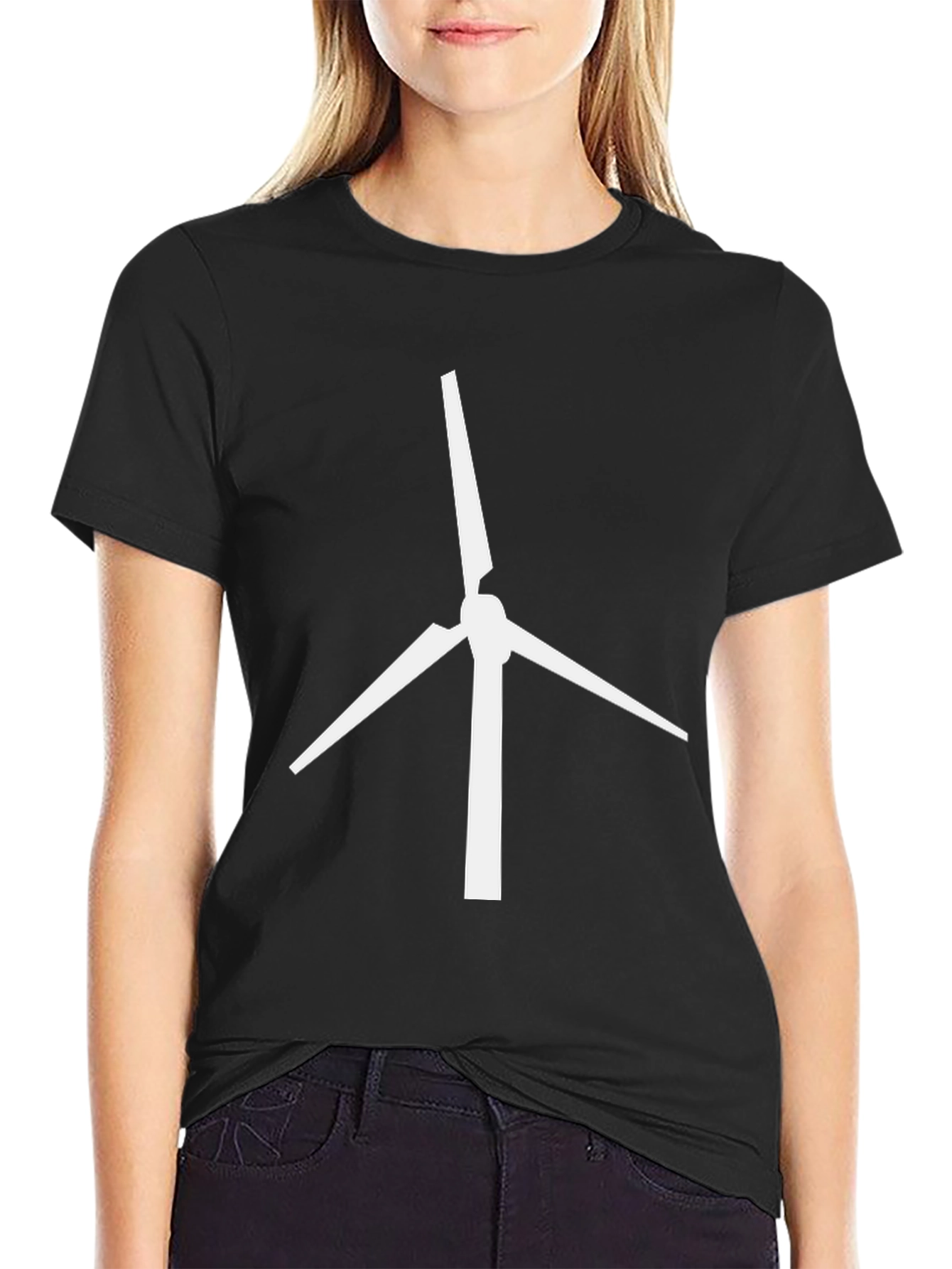Wind Turbine Graphic T-Shirt - Eco Friendly Fashion