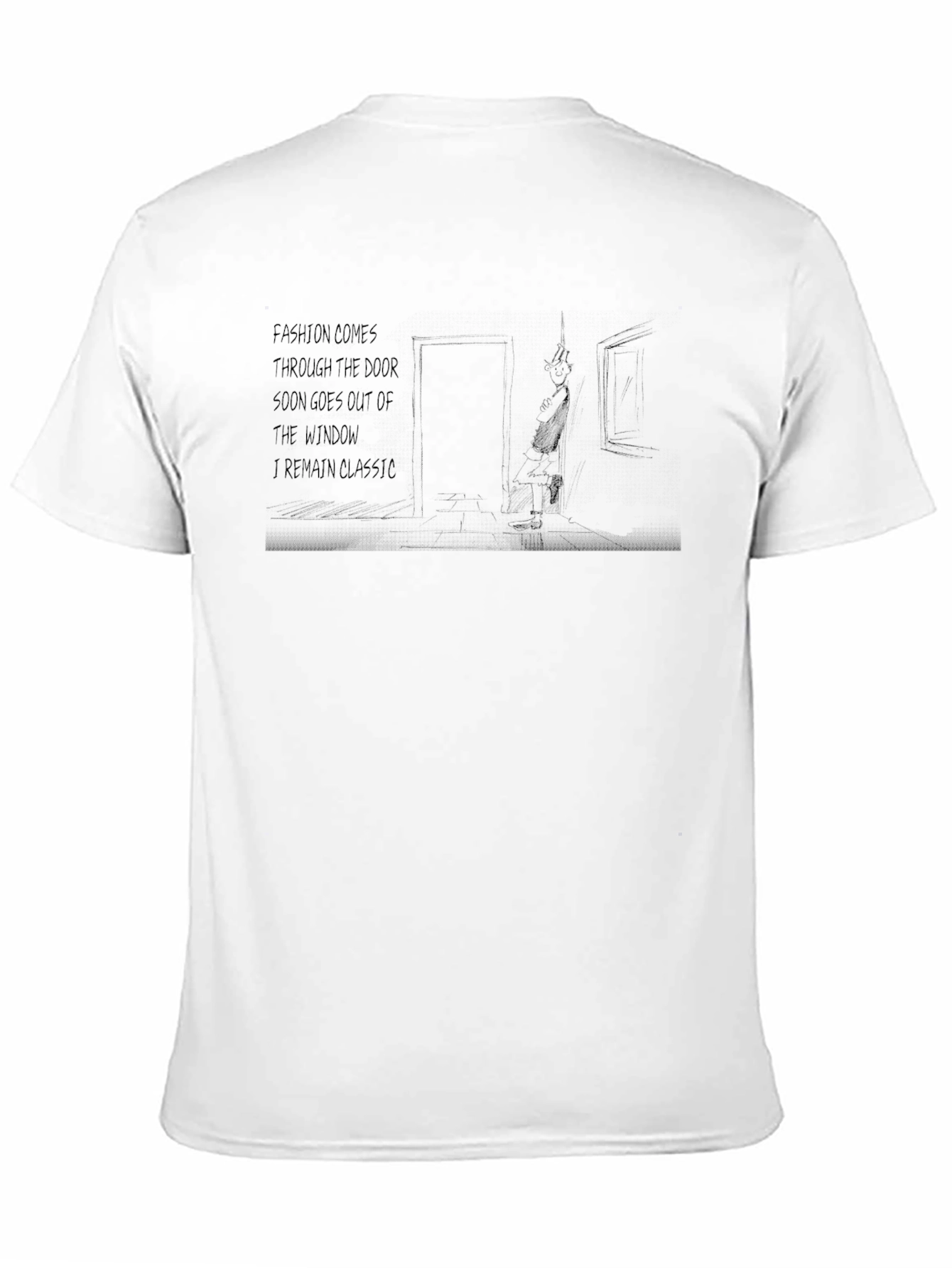 Classic Tee: Fashion Door Window Graphic