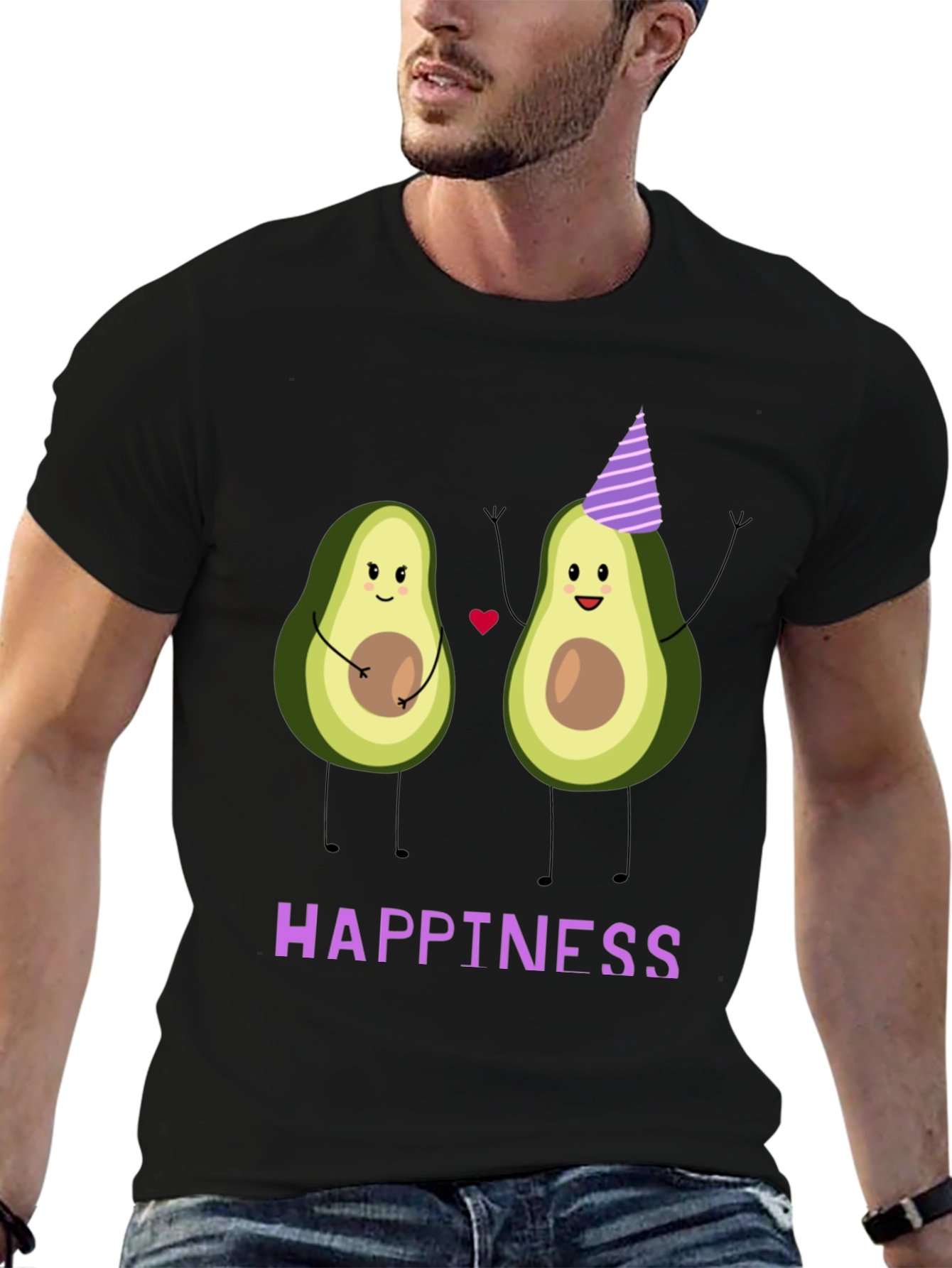 Avocado Happiness Graphic T-Shirt